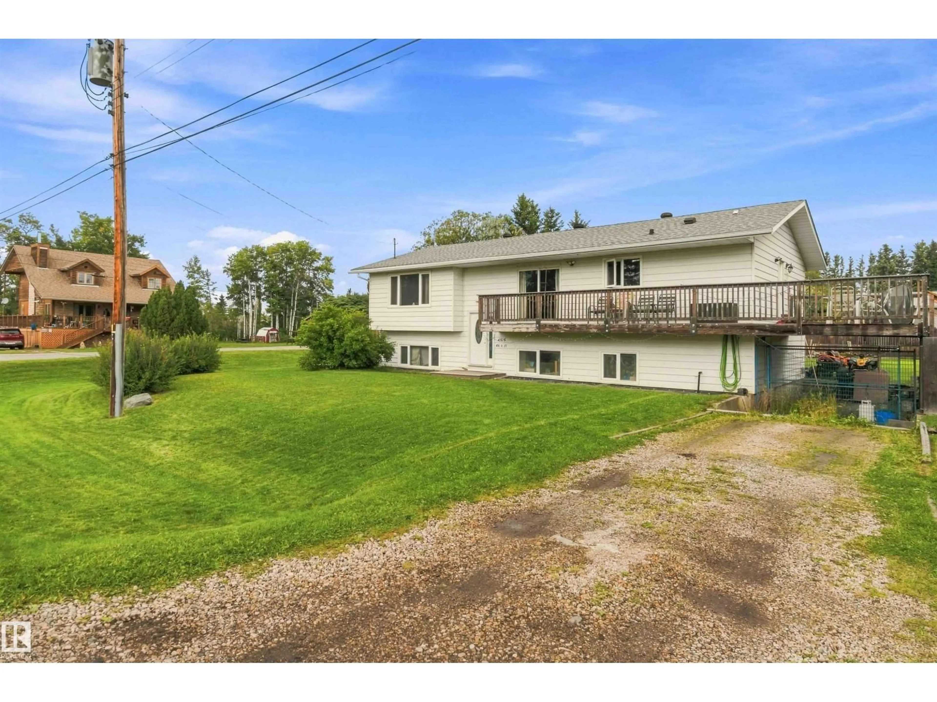 A pic from outside/outdoor area/front of a property/back of a property/a pic from drone, unknown for 4515 46A ST, Rural Lac Ste. Anne County Alberta T0E0E0