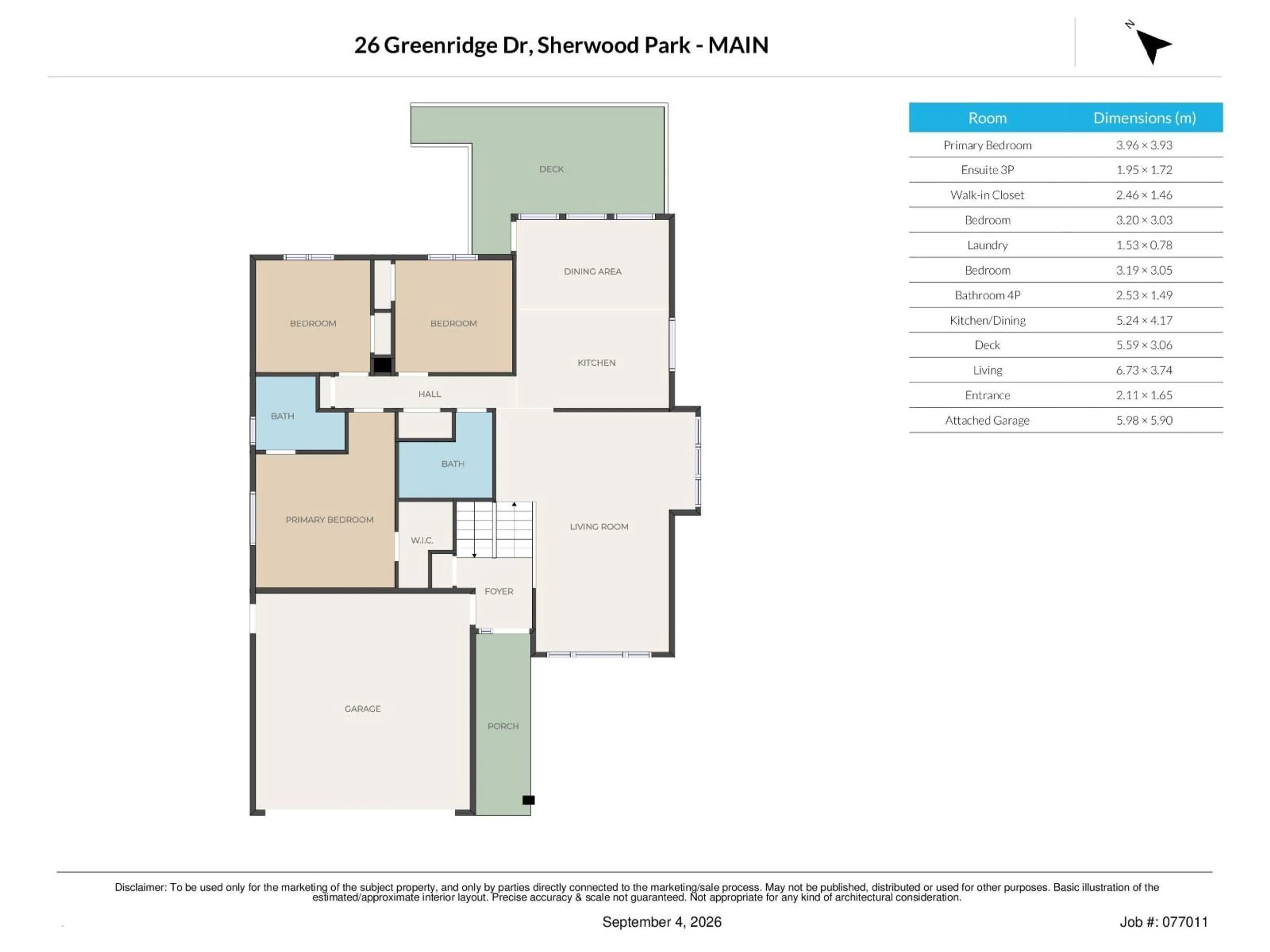Floor plan for 26 GREENRIDGE DR, Sherwood Park Alberta T8A5G3