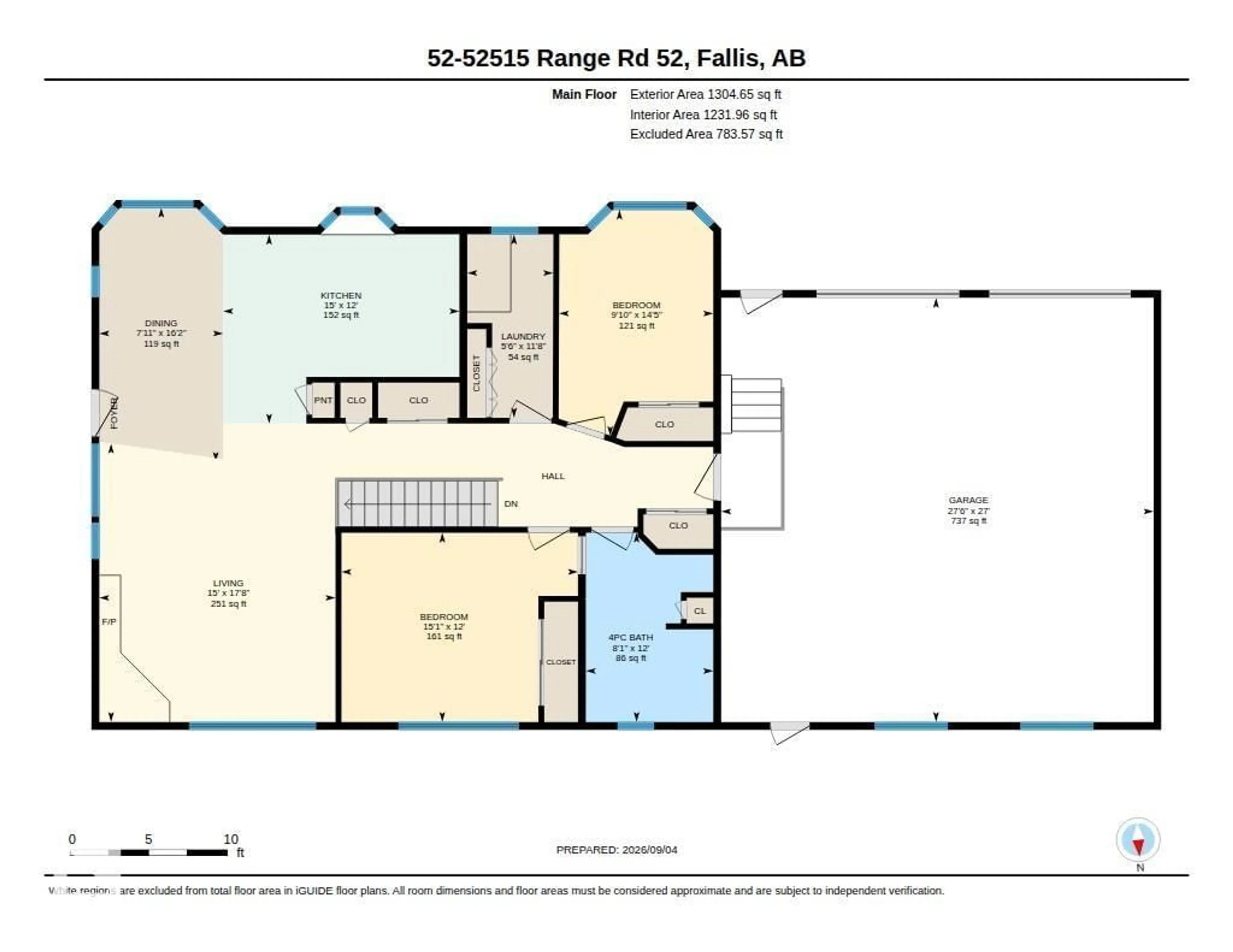 Floor plan for 52 52515 RGE ROAD 52, Rural Parkland County Alberta T0E2B0
