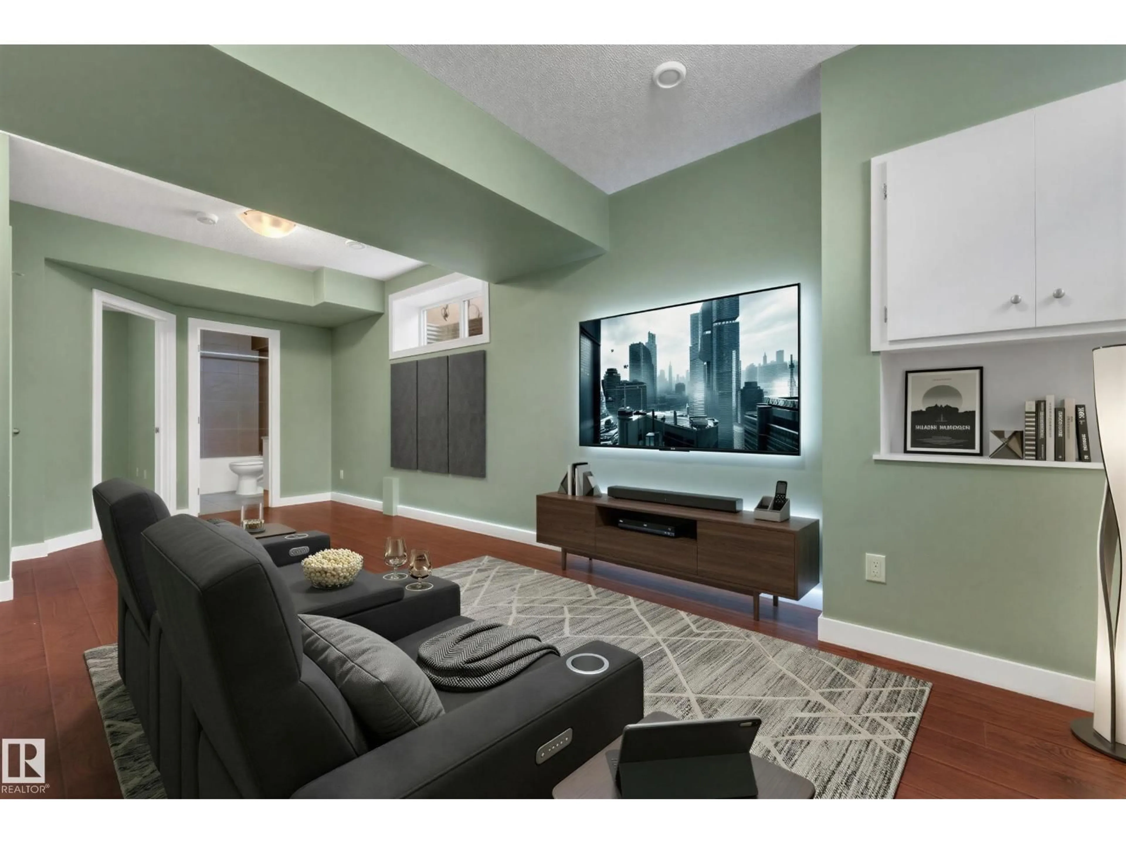 Living room with furniture, unknown for 11421 82 ST, Edmonton Alberta T5B2V5