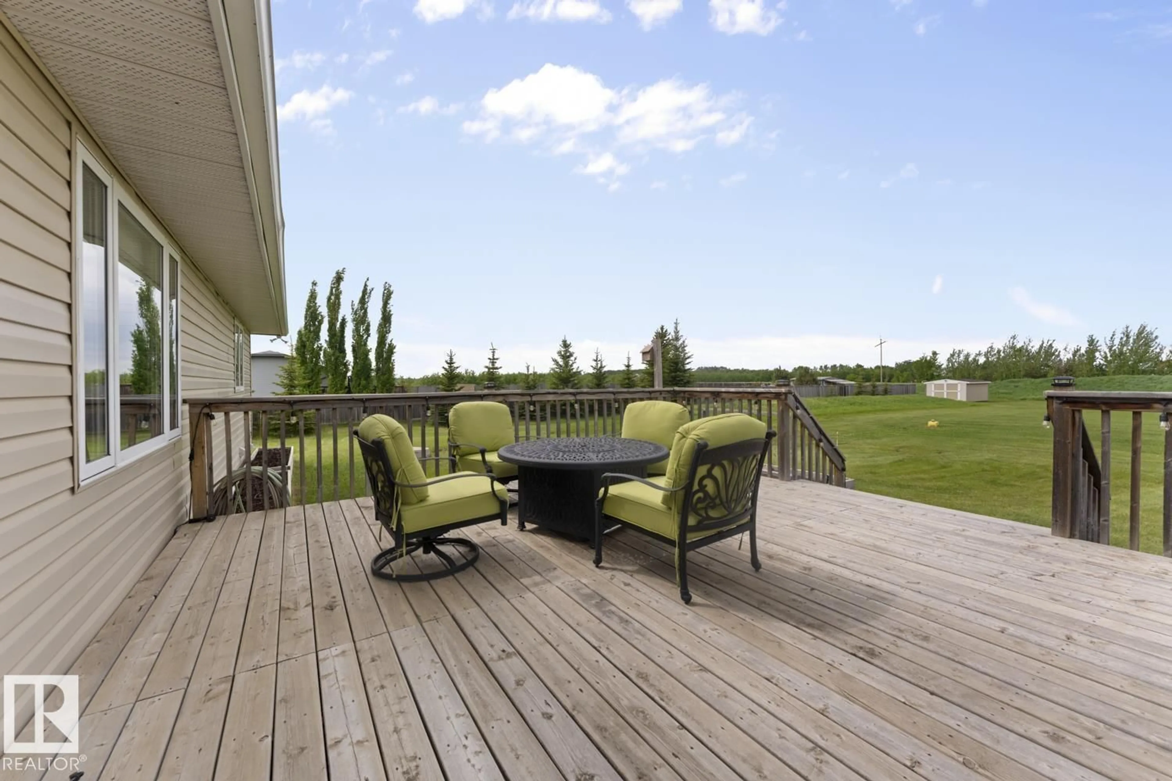 Patio, water/lake/river/ocean view for 4 42310 TOWNSHIP ROAD 632, Rural Bonnyville M.D. Alberta T9M1P1