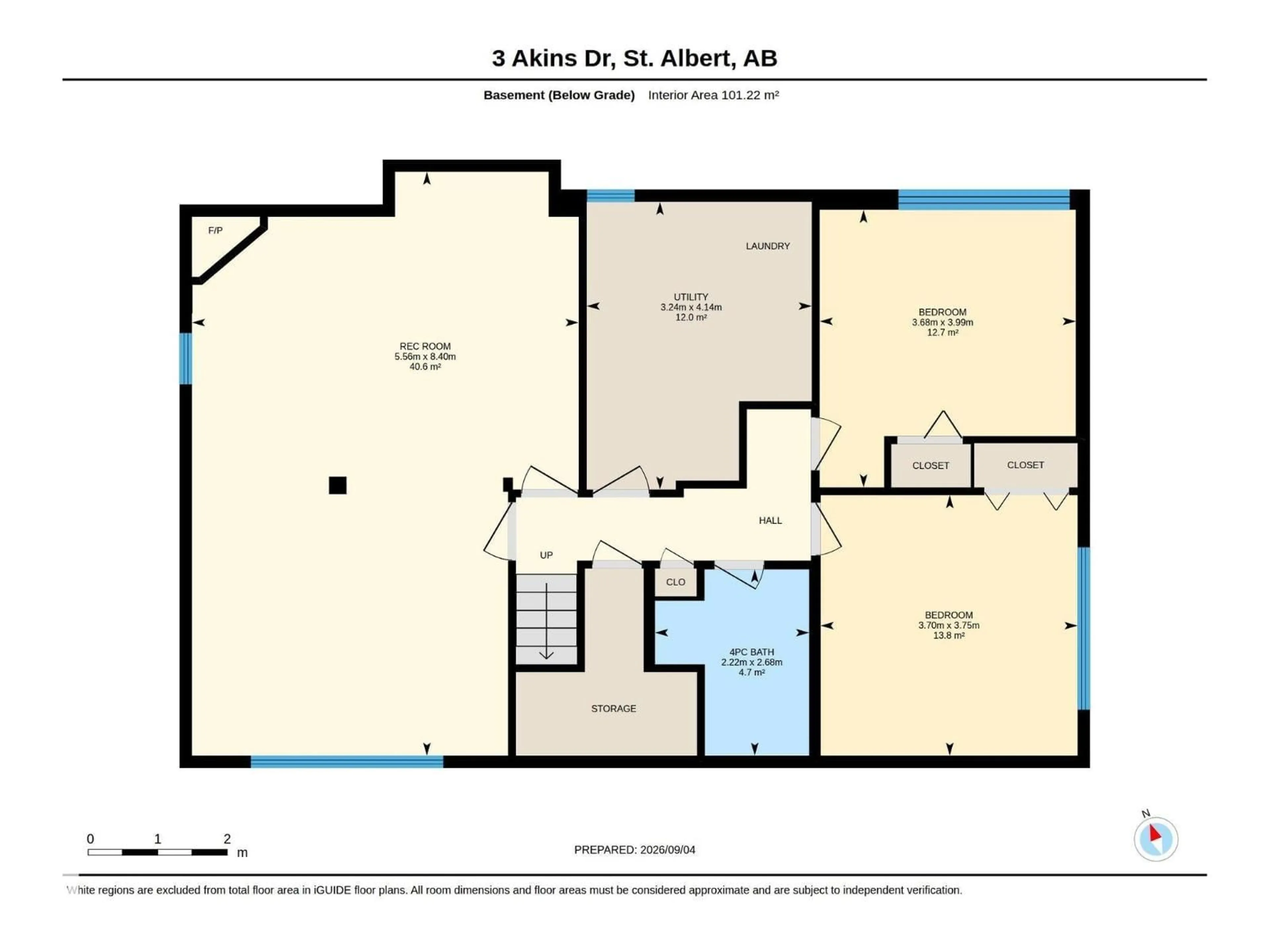Floor plan for 3 AKINS DR, St. Albert Alberta T8N2H6