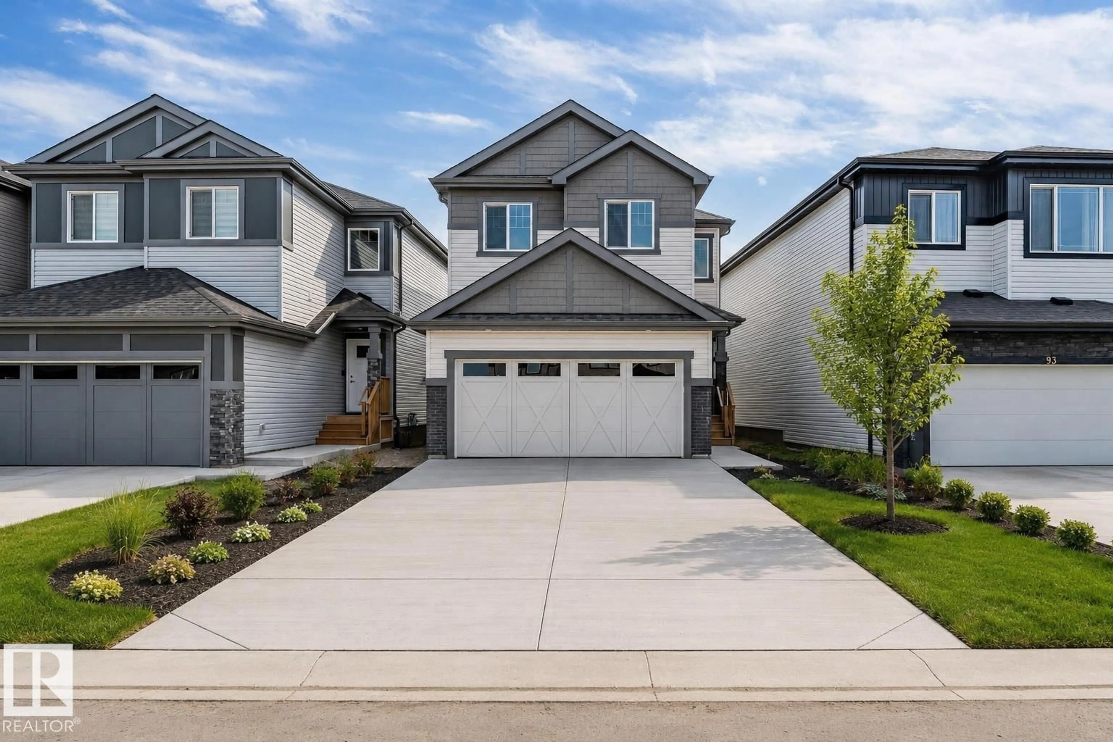 Home with vinyl exterior material, street for 91 DANSEREAU WAY, Beaumont Alberta T6X3E2