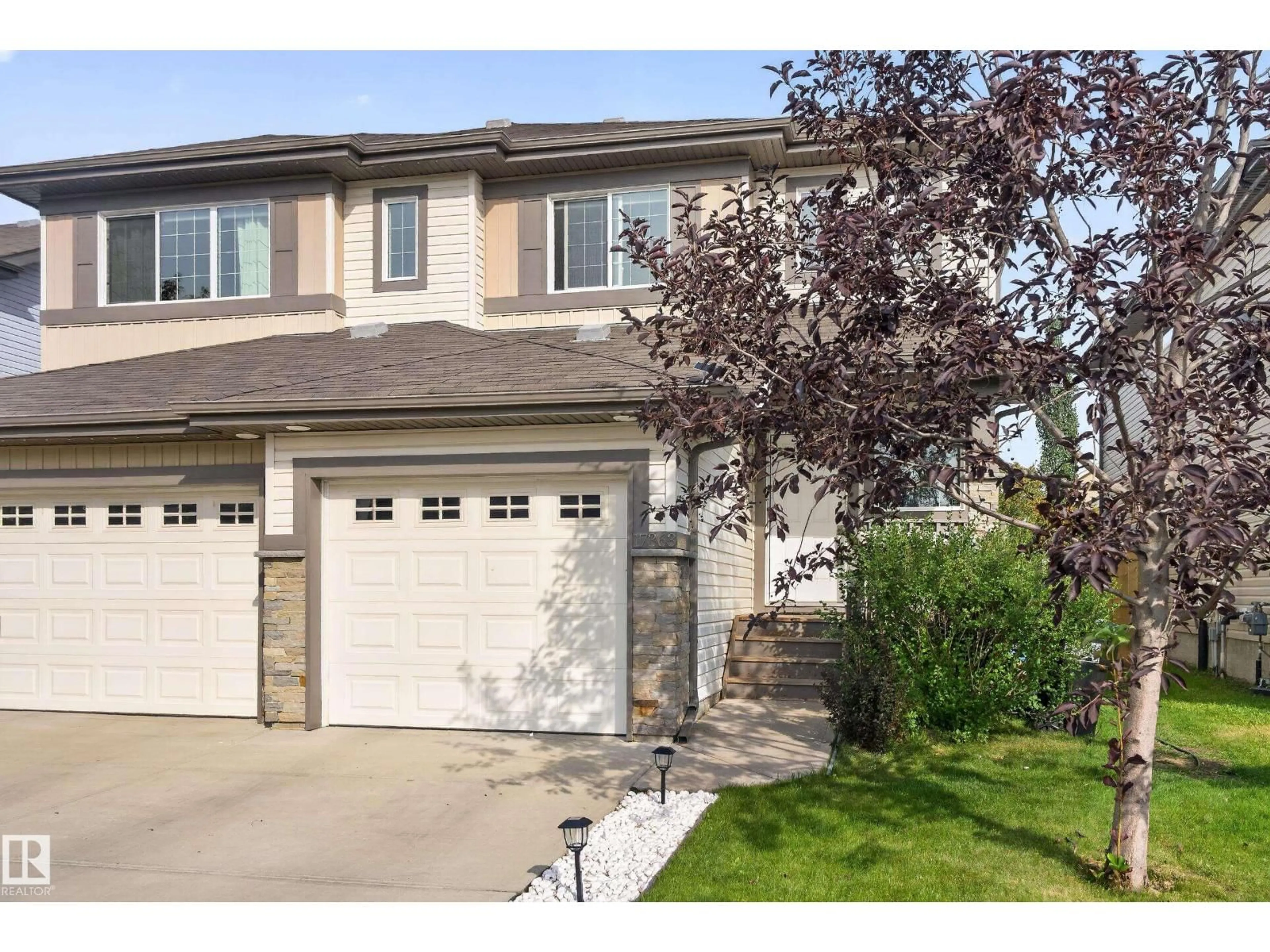 Home with vinyl exterior material, street for 17363 120 ST, Edmonton Alberta T5X0K5
