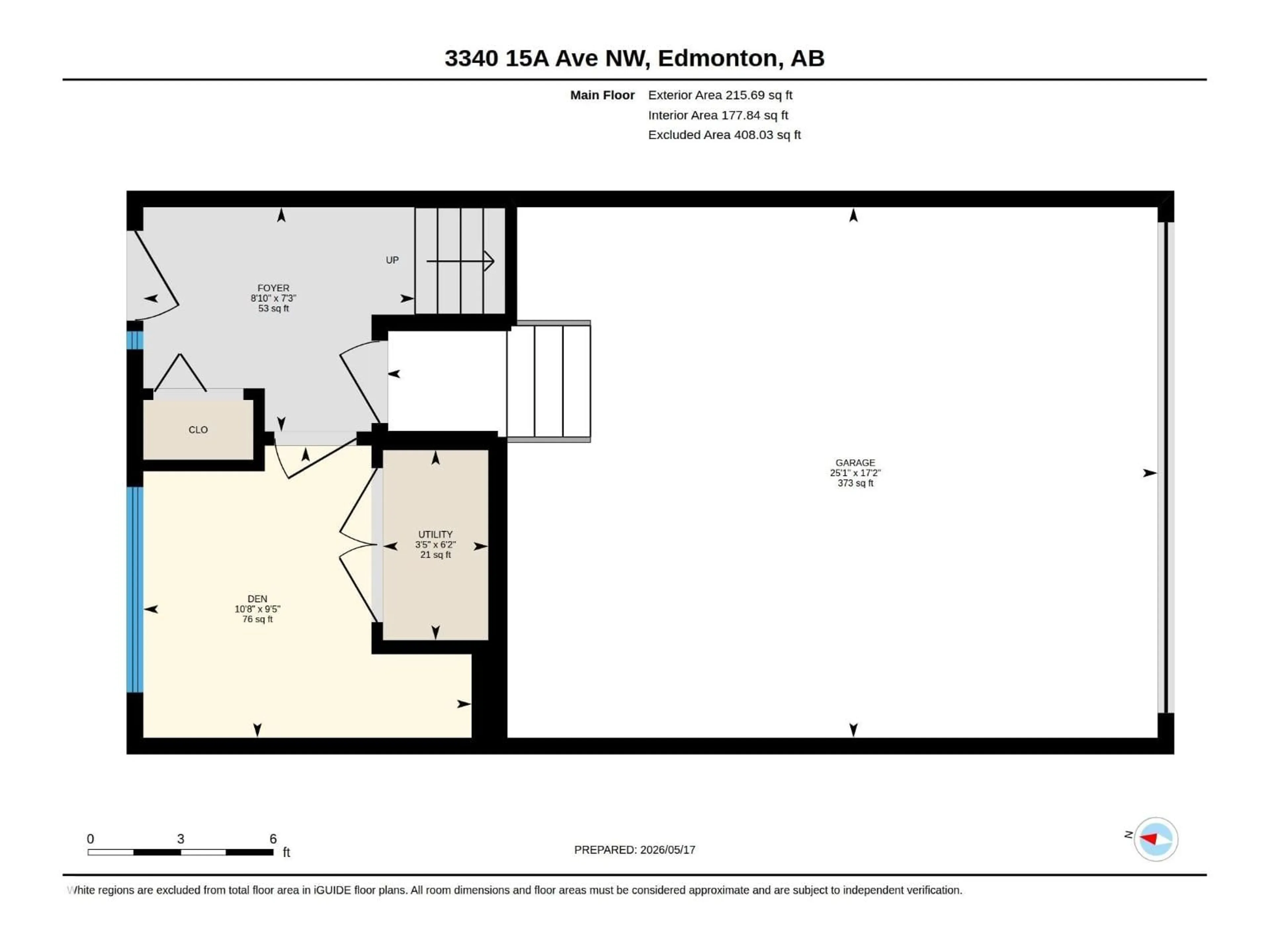 Floor plan for 3340 15A AV, Edmonton Alberta T6T0Y1