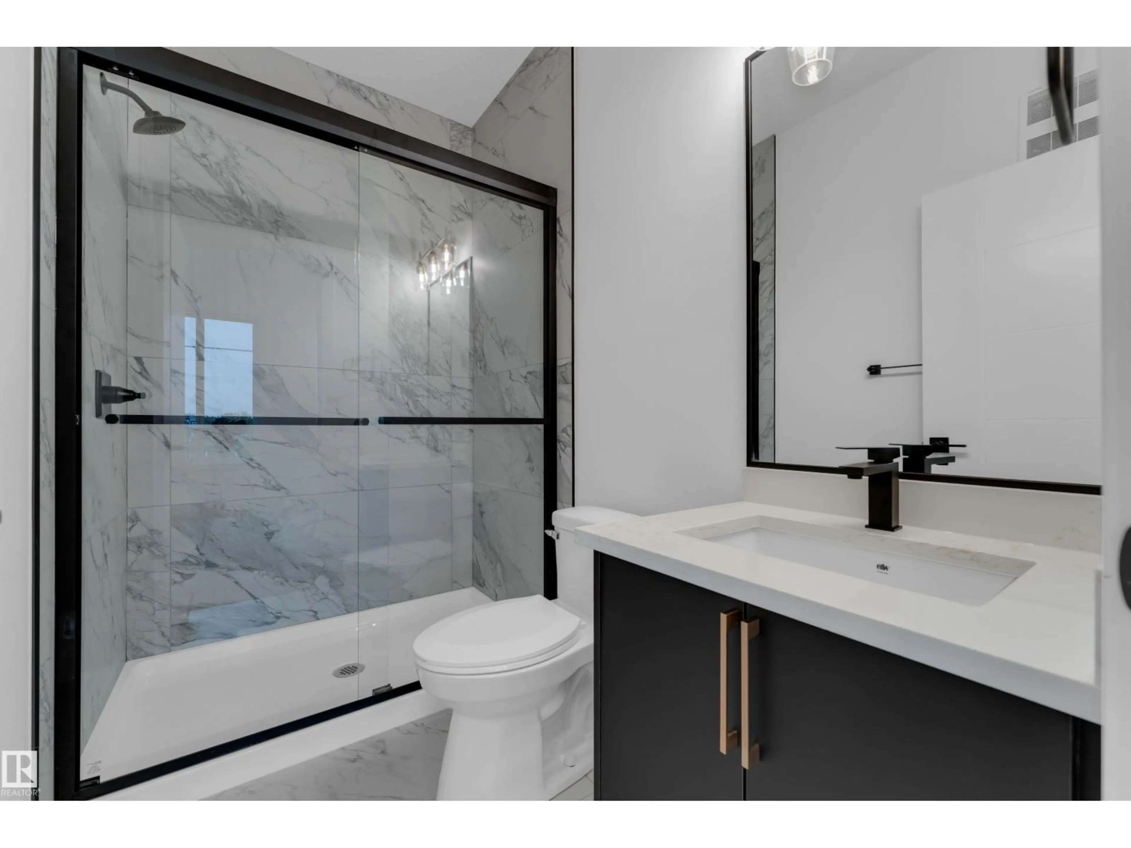Contemporary bathroom, ceramic/tile floor for 23 SOREL AV, Beaumont Alberta T4X1R1