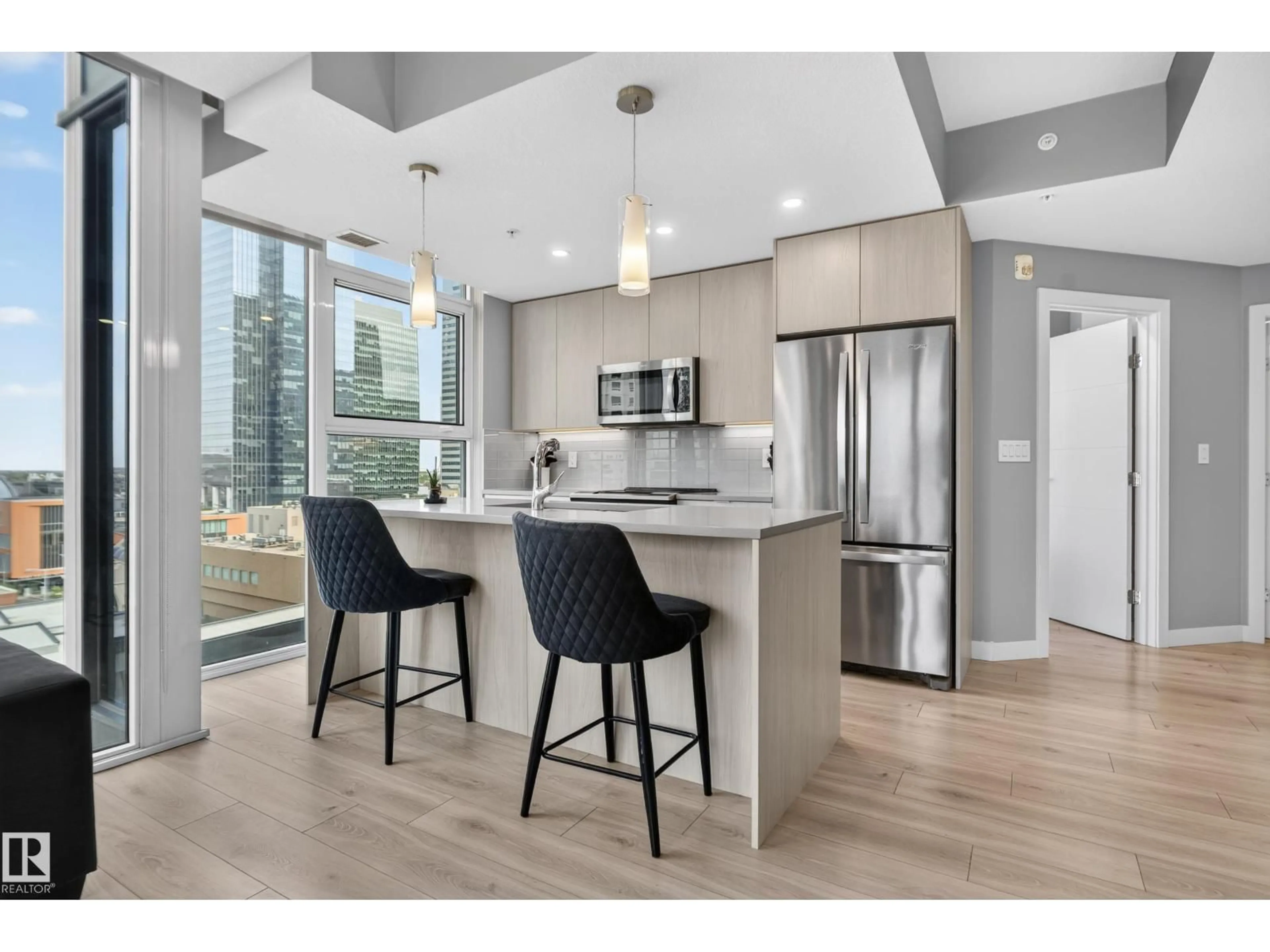 Open concept kitchen, unknown for 1002 - 10180 103 ST NW, Edmonton Alberta T5J0L1