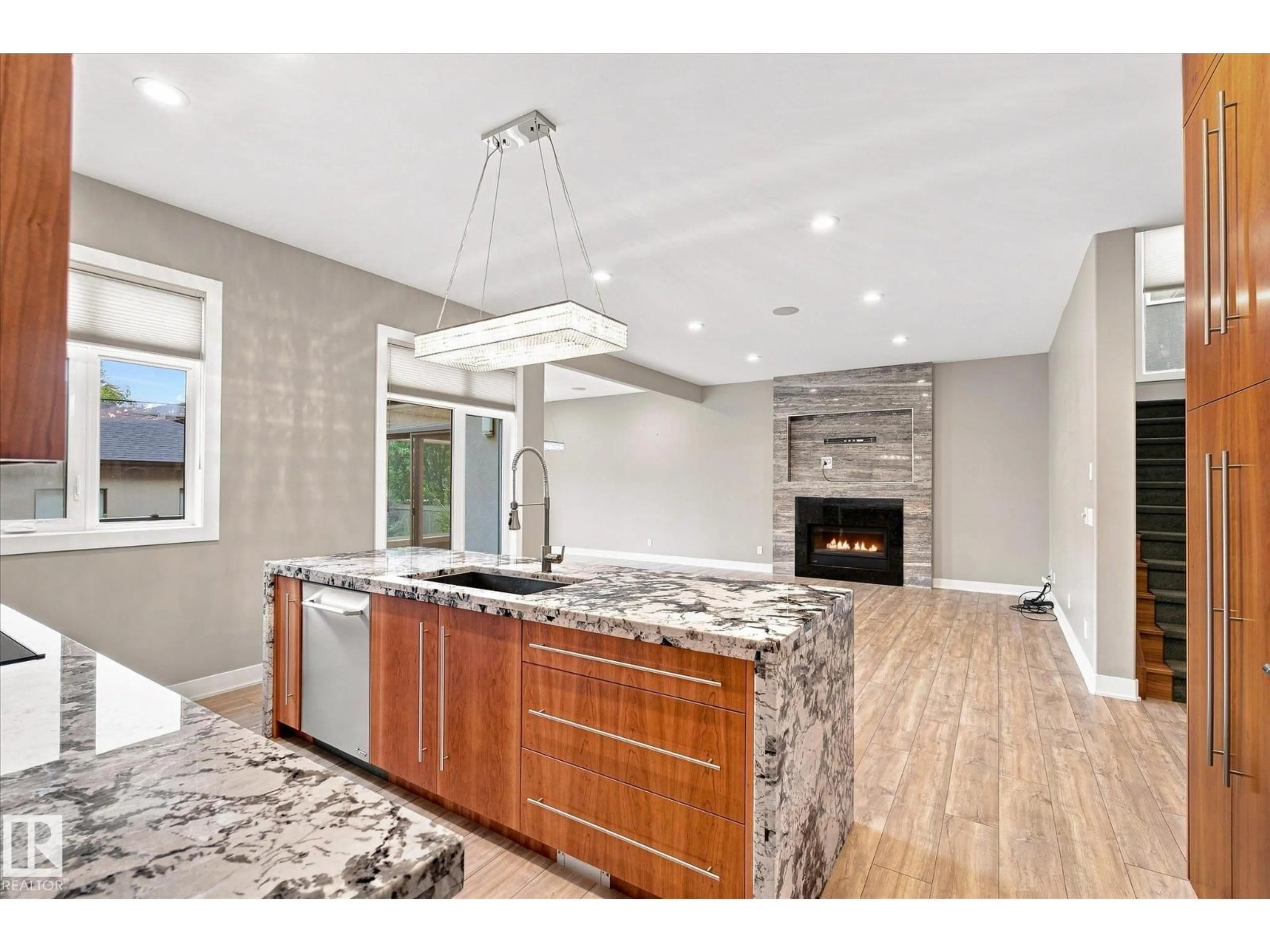 Open concept kitchen, unknown for 10637 128 ST, Edmonton Alberta T5N1W6