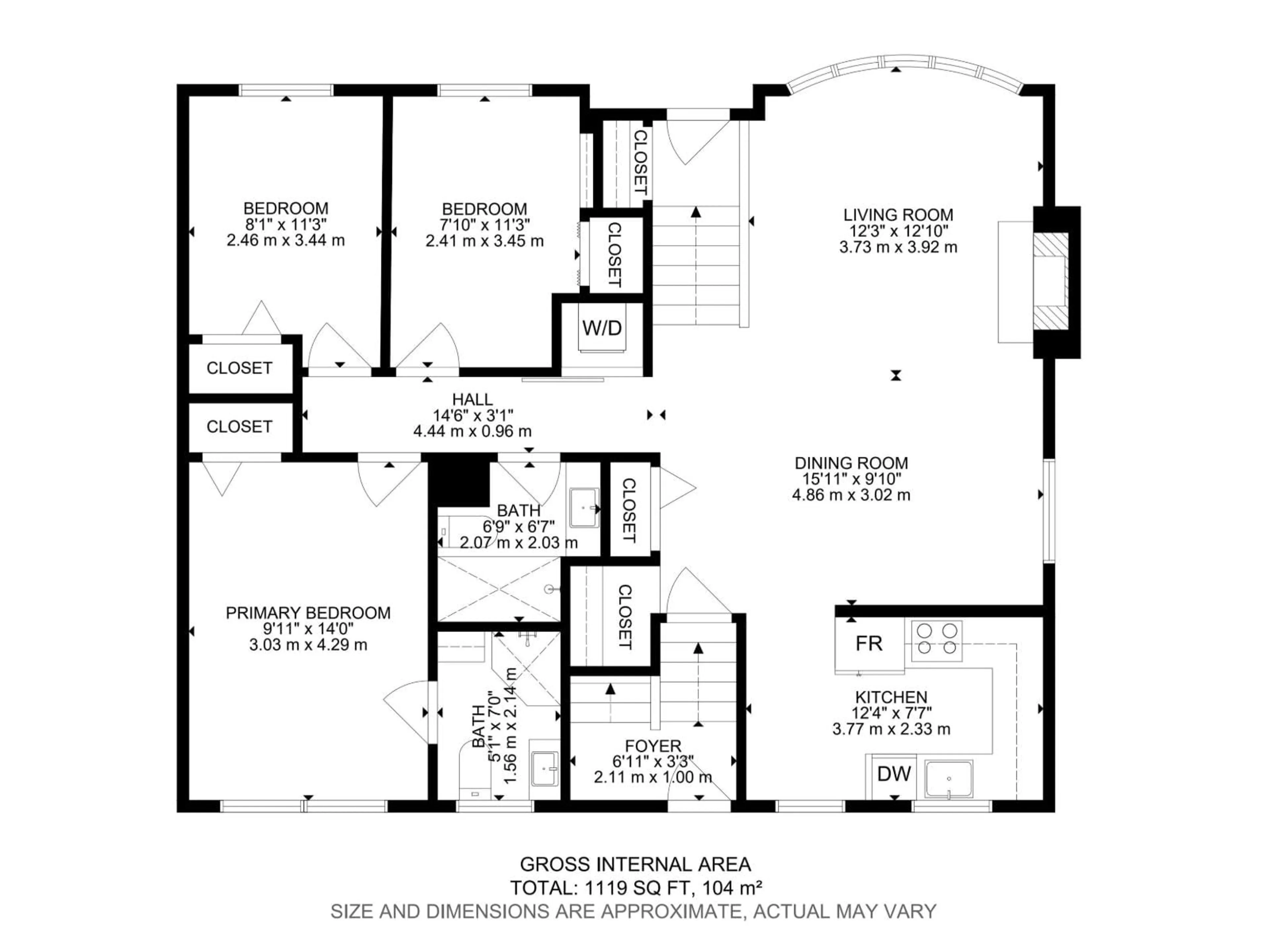 Floor plan for NW - 5928 11 AV, Edmonton Alberta T6L3A6