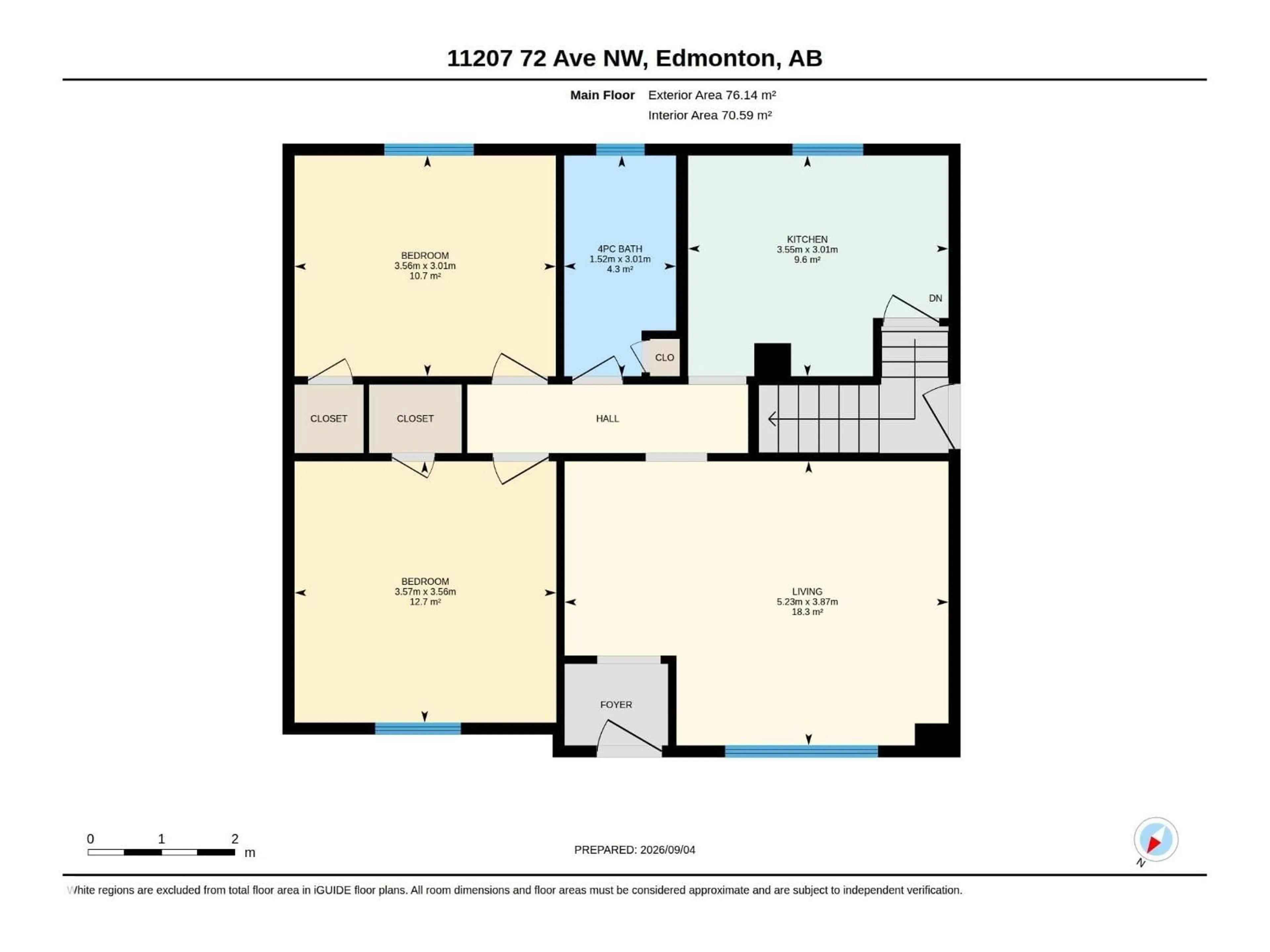 Floor plan for 11207 72 AV, Edmonton Alberta T6G0B4