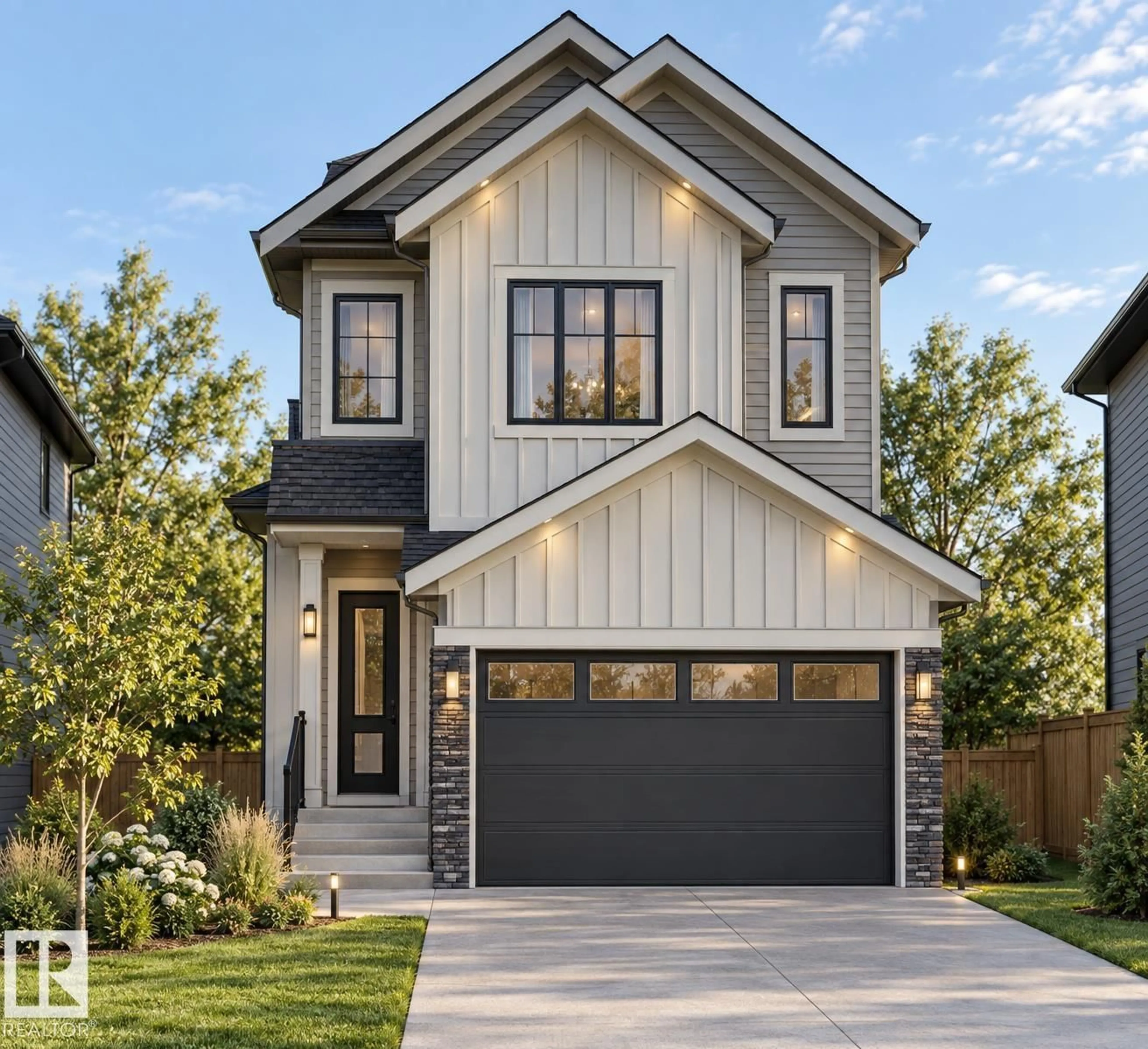 Home with vinyl exterior material, street for 1095 STARLING DRIVE, Edmonton Alberta T5V0A2