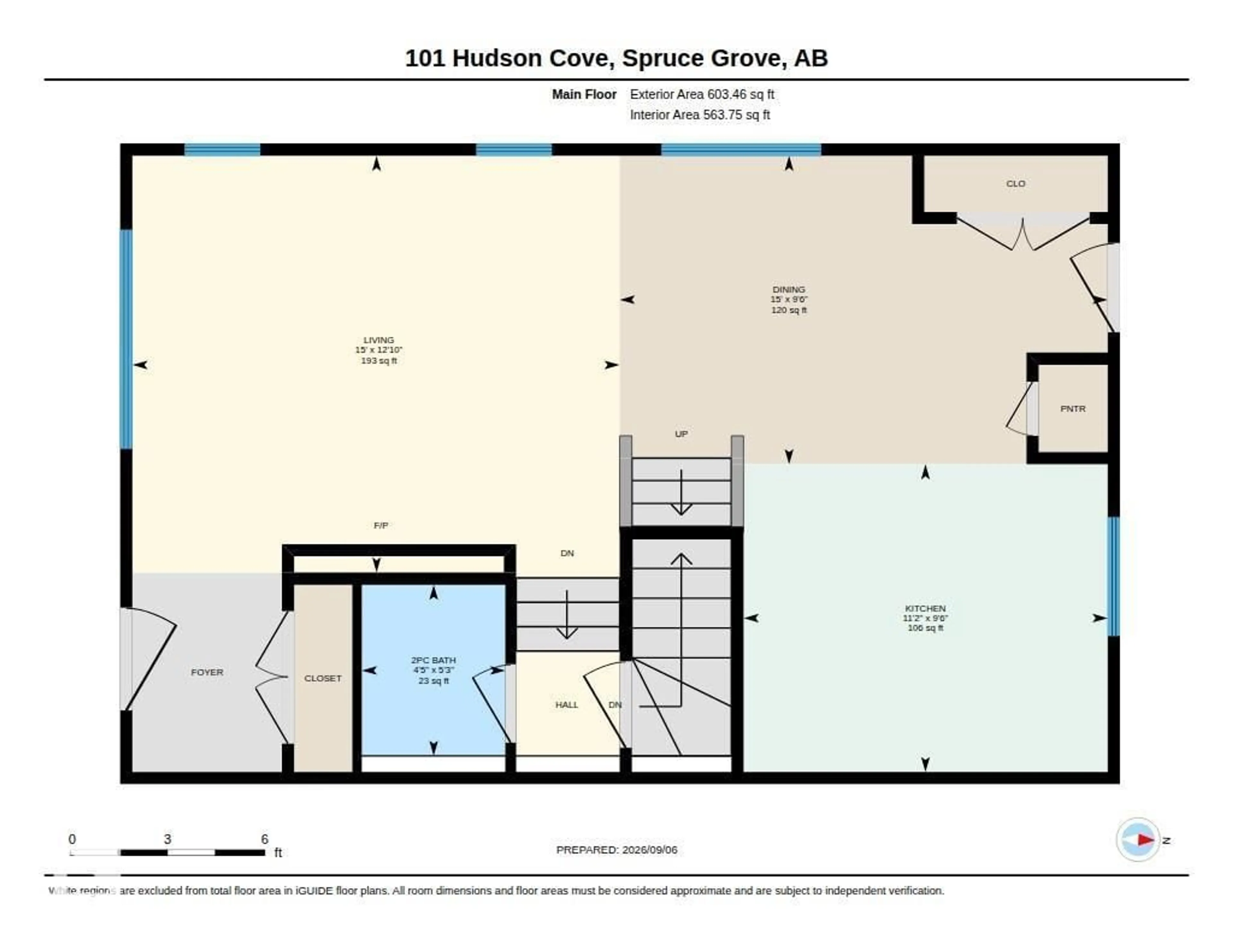 Floor plan for 101 HUDSON CV, Spruce Grove Alberta T7X0R8