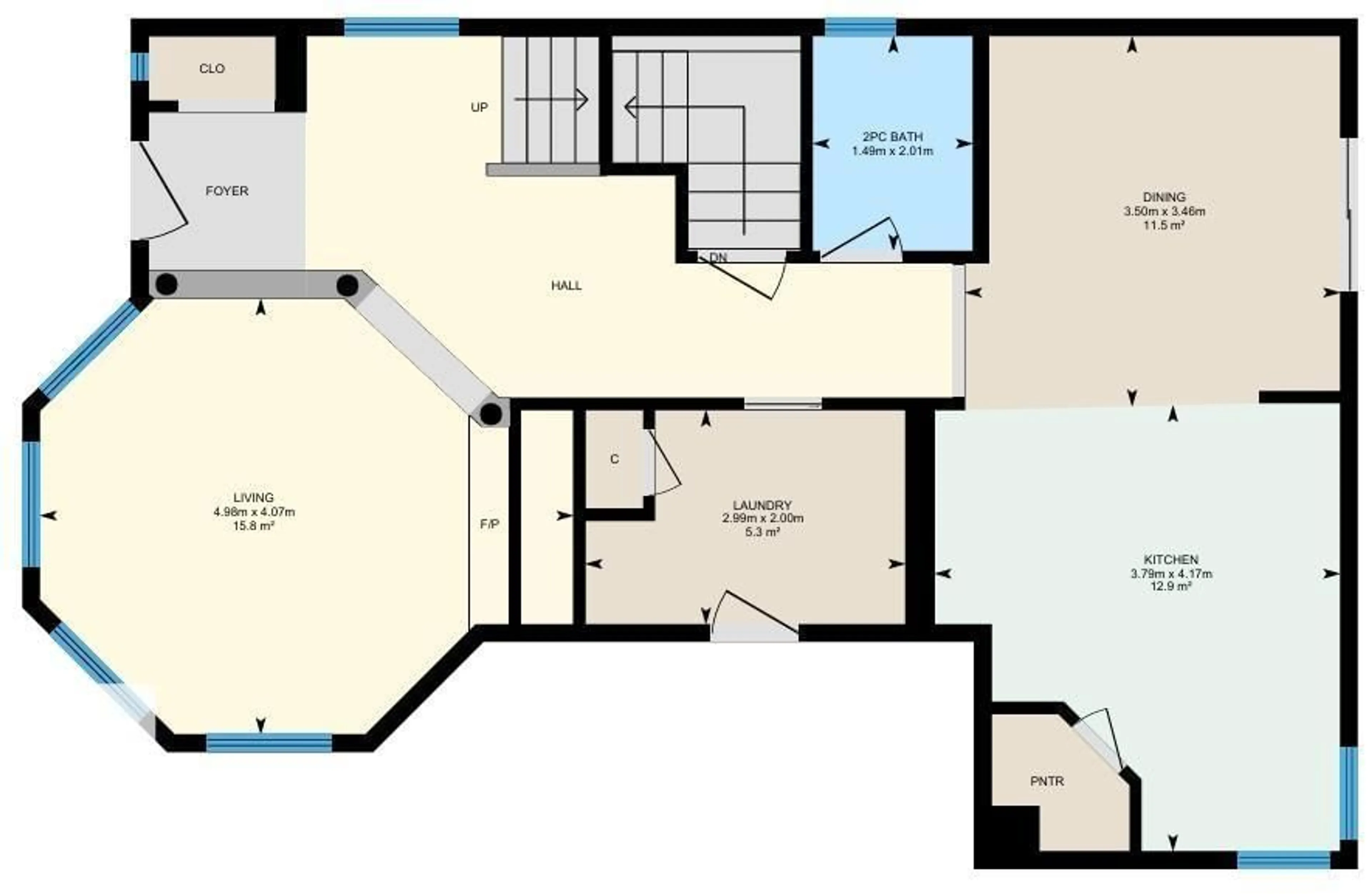 Floor plan for 301 AVENA LI, Leduc Alberta T5A0E1