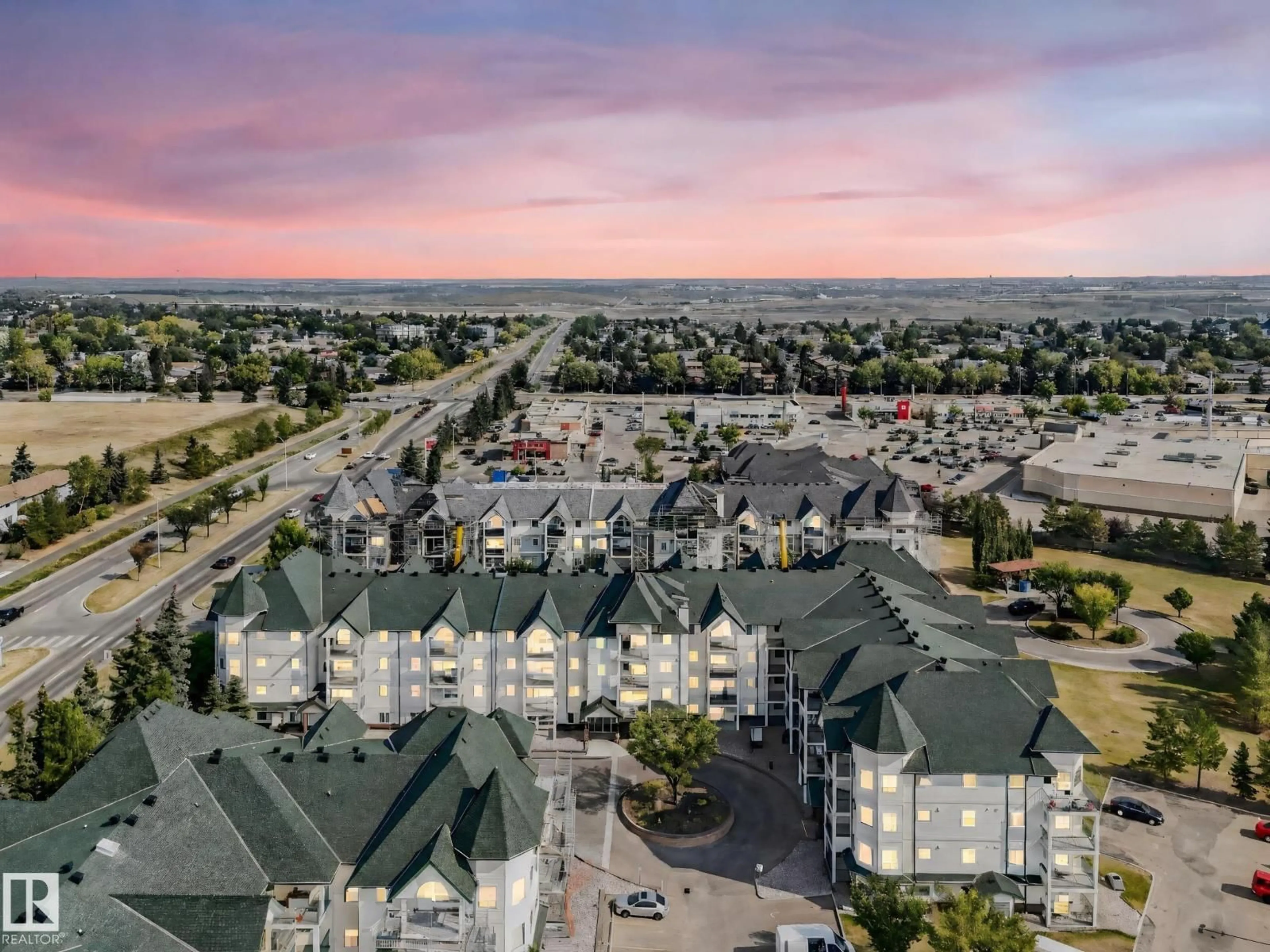 A pic from outside/outdoor area/front of a property/back of a property/a pic from drone, unknown for #323 - 13625 34 ST, Edmonton Alberta T5A0E3