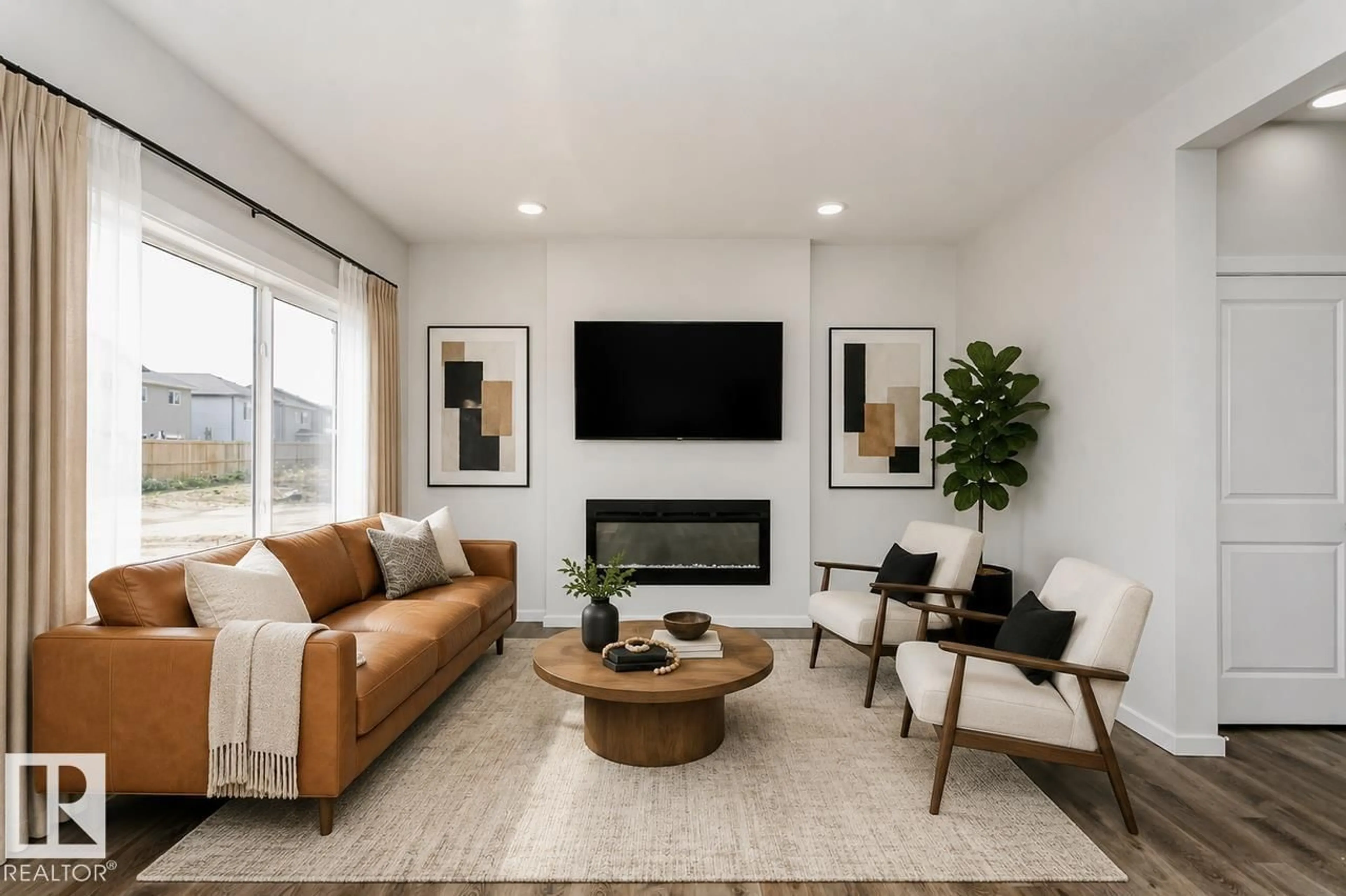 Living room with furniture, unknown for 11 LEMON CL, Spruce Grove Alberta T7X4V4