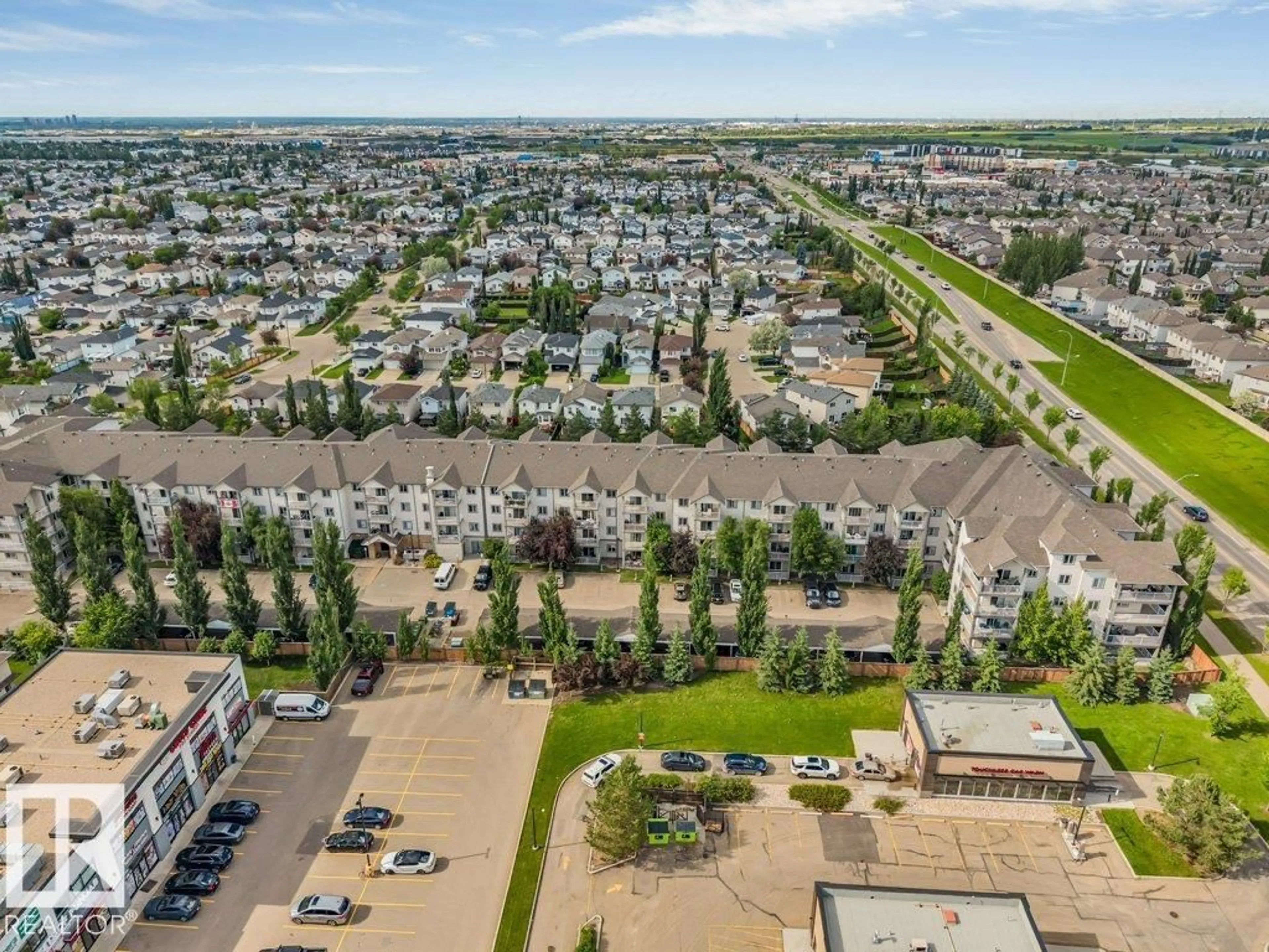 A pic from outside/outdoor area/front of a property/back of a property/a pic from drone, unknown for 233 - 3425 19 ST, Edmonton Alberta T5T2B5