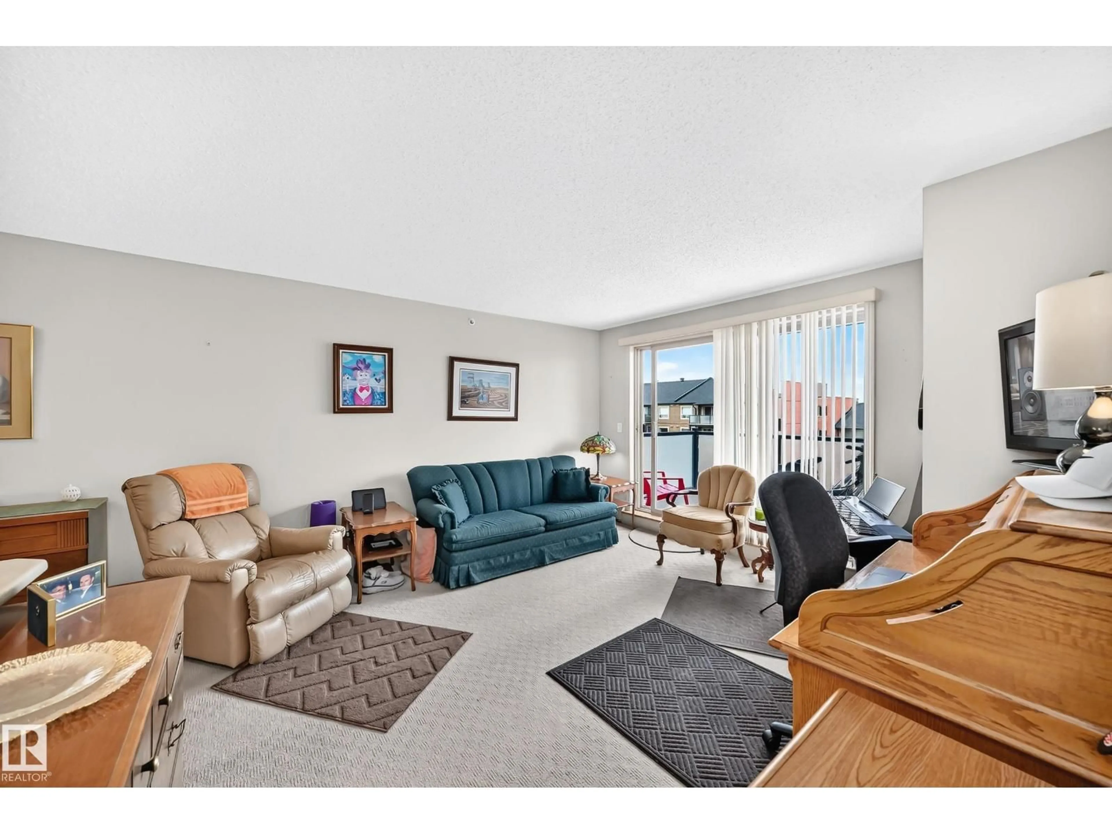 Living room with furniture, unknown for NW - 418 136 ST, Edmonton Alberta T6V1Y5
