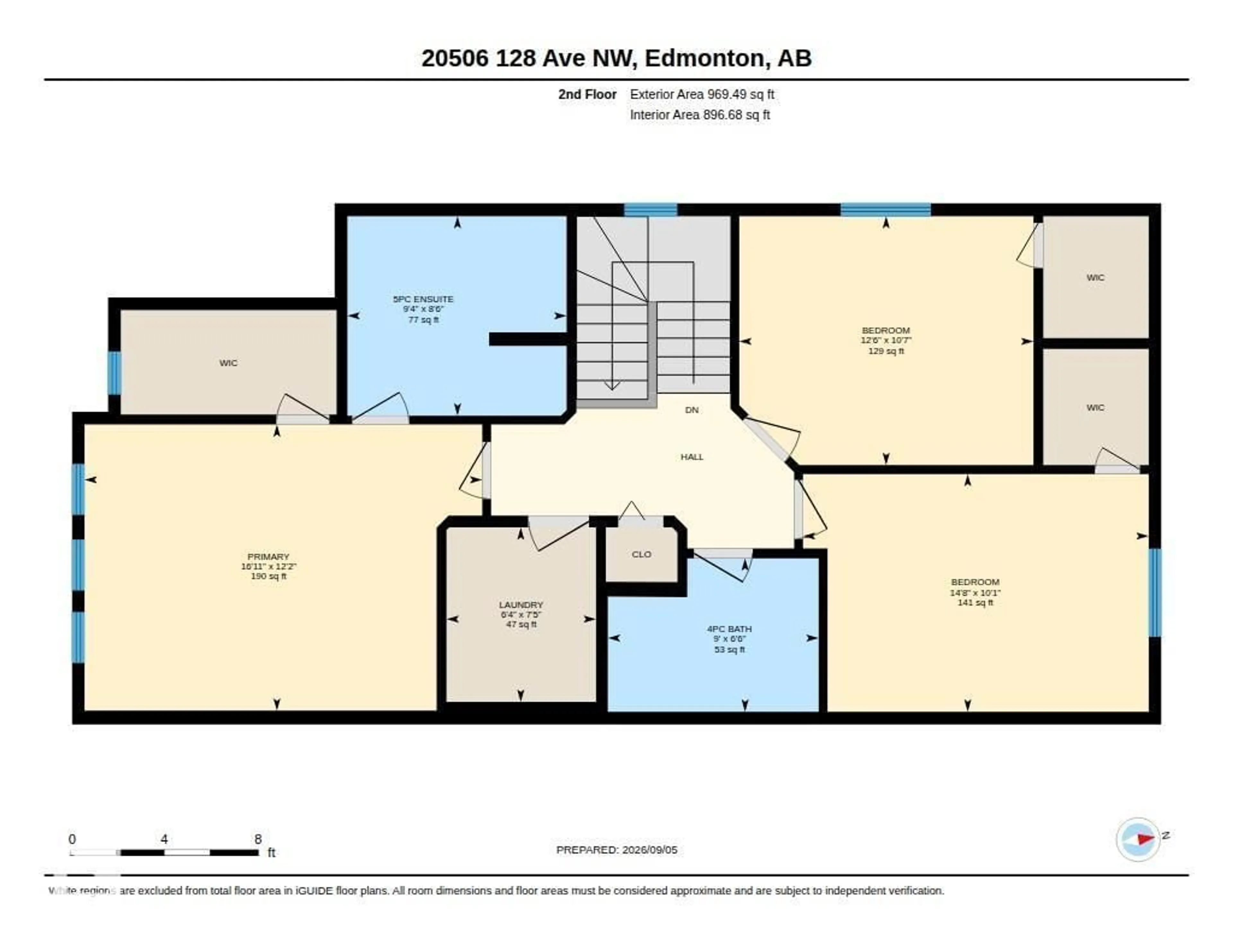 Floor plan for 20506 128 AV, Edmonton Alberta T5S0L8