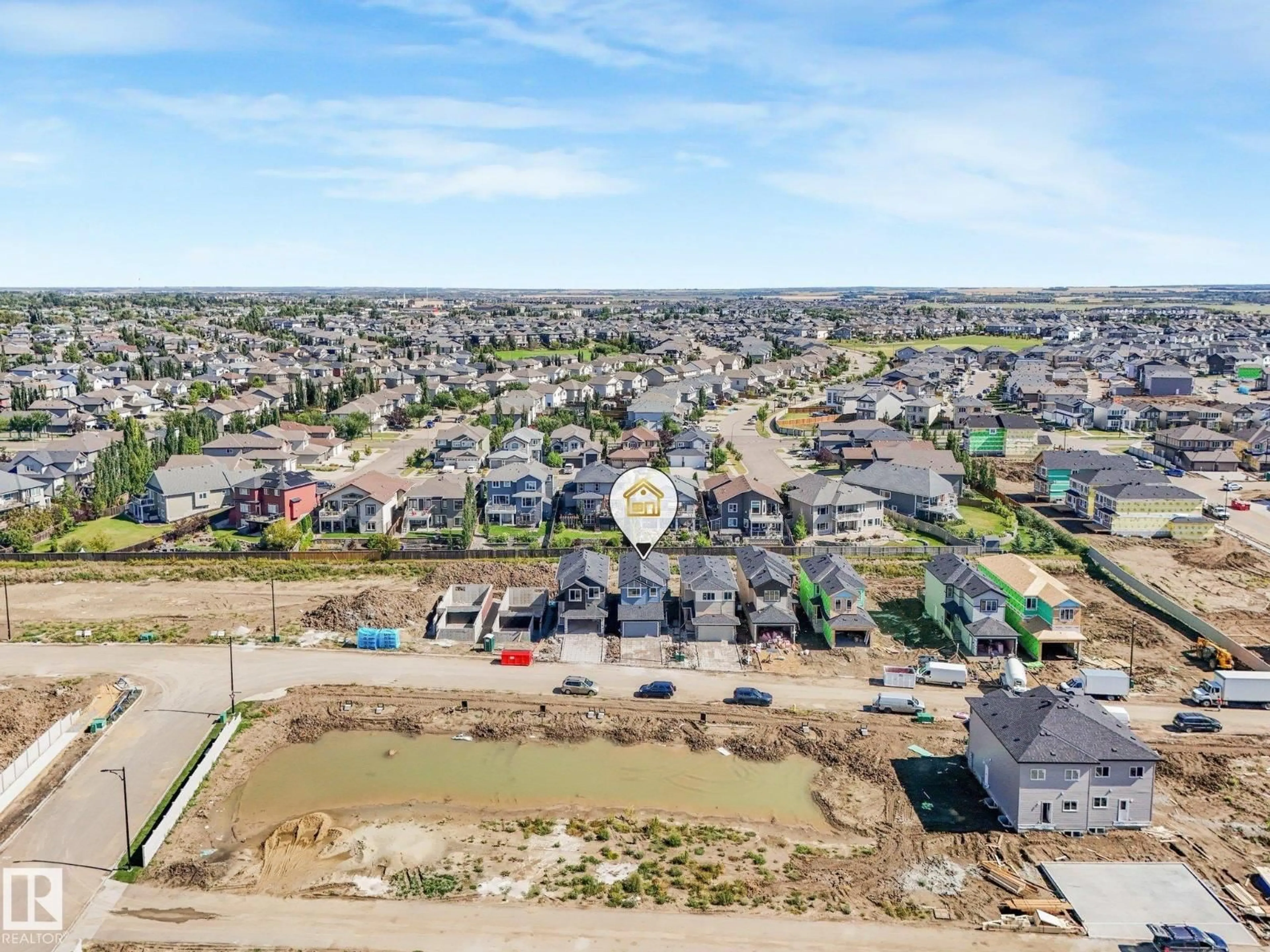 A pic from outside/outdoor area/front of a property/back of a property/a pic from drone, unknown for 193 WYATT RG, Fort Saskatchewan Alberta T8L0Y3