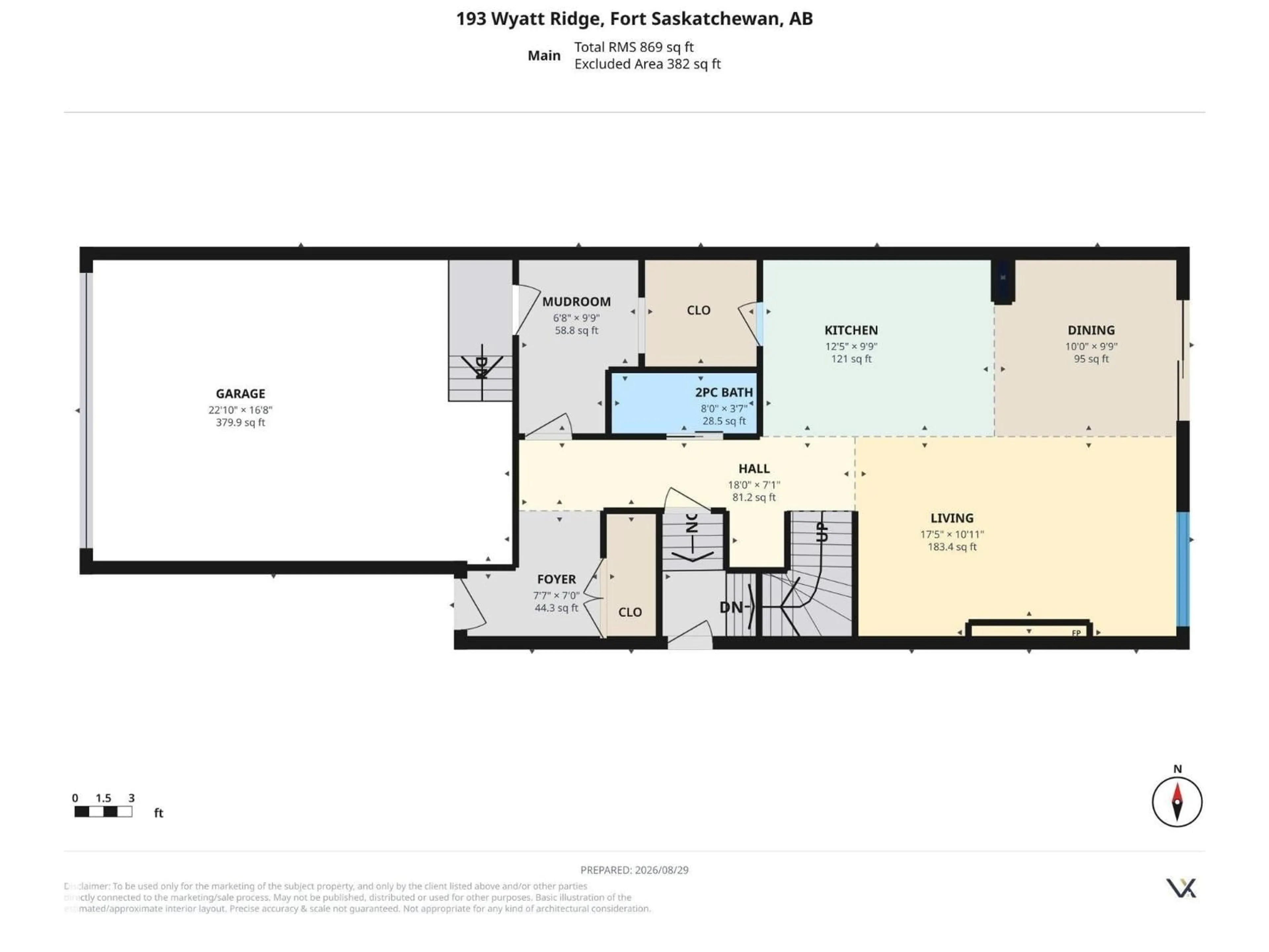 Floor plan for 193 WYATT RG, Fort Saskatchewan Alberta T8L0Y3