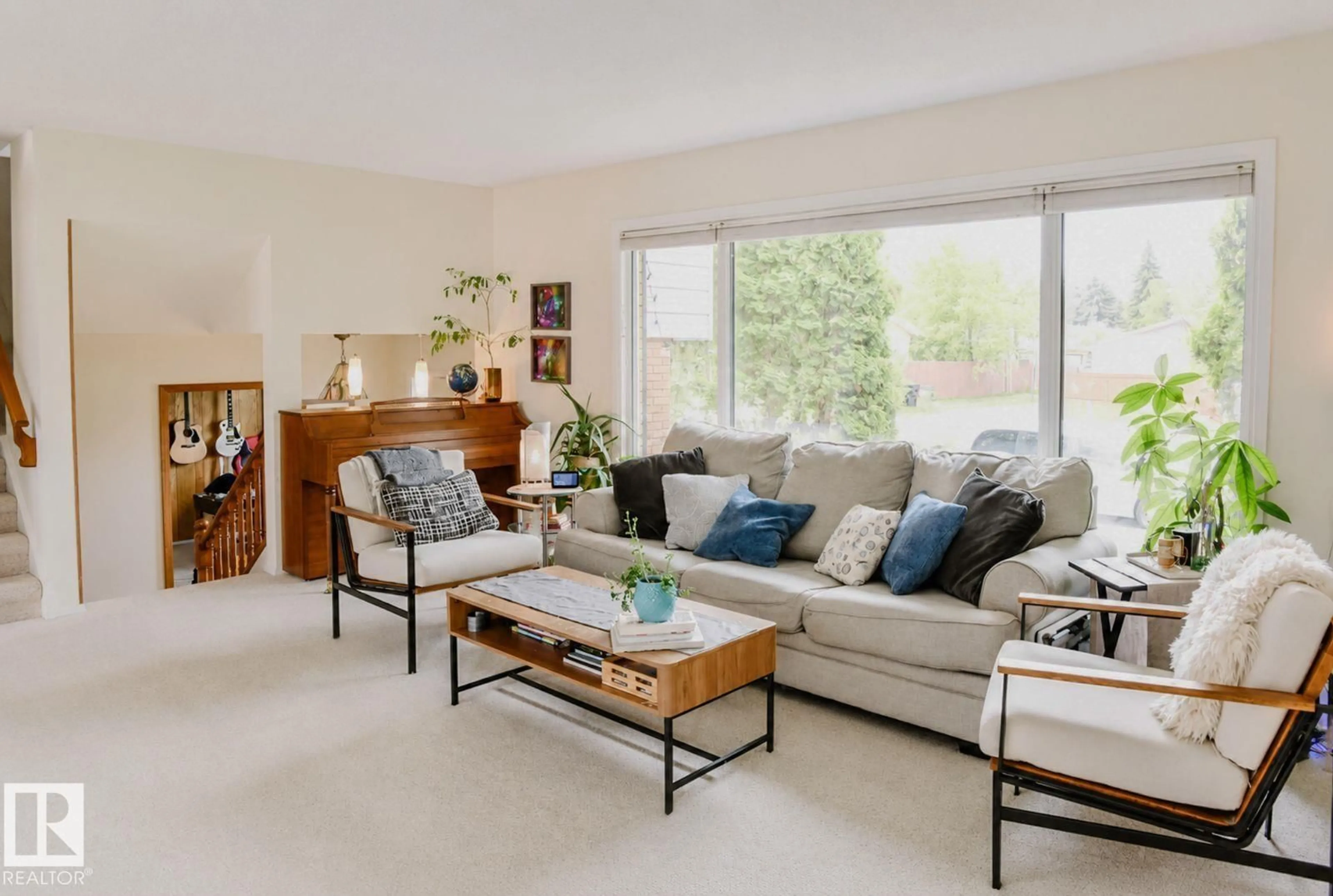 Living room with furniture, unknown for 3911 117 ST NW, Edmonton Alberta T6J1S8