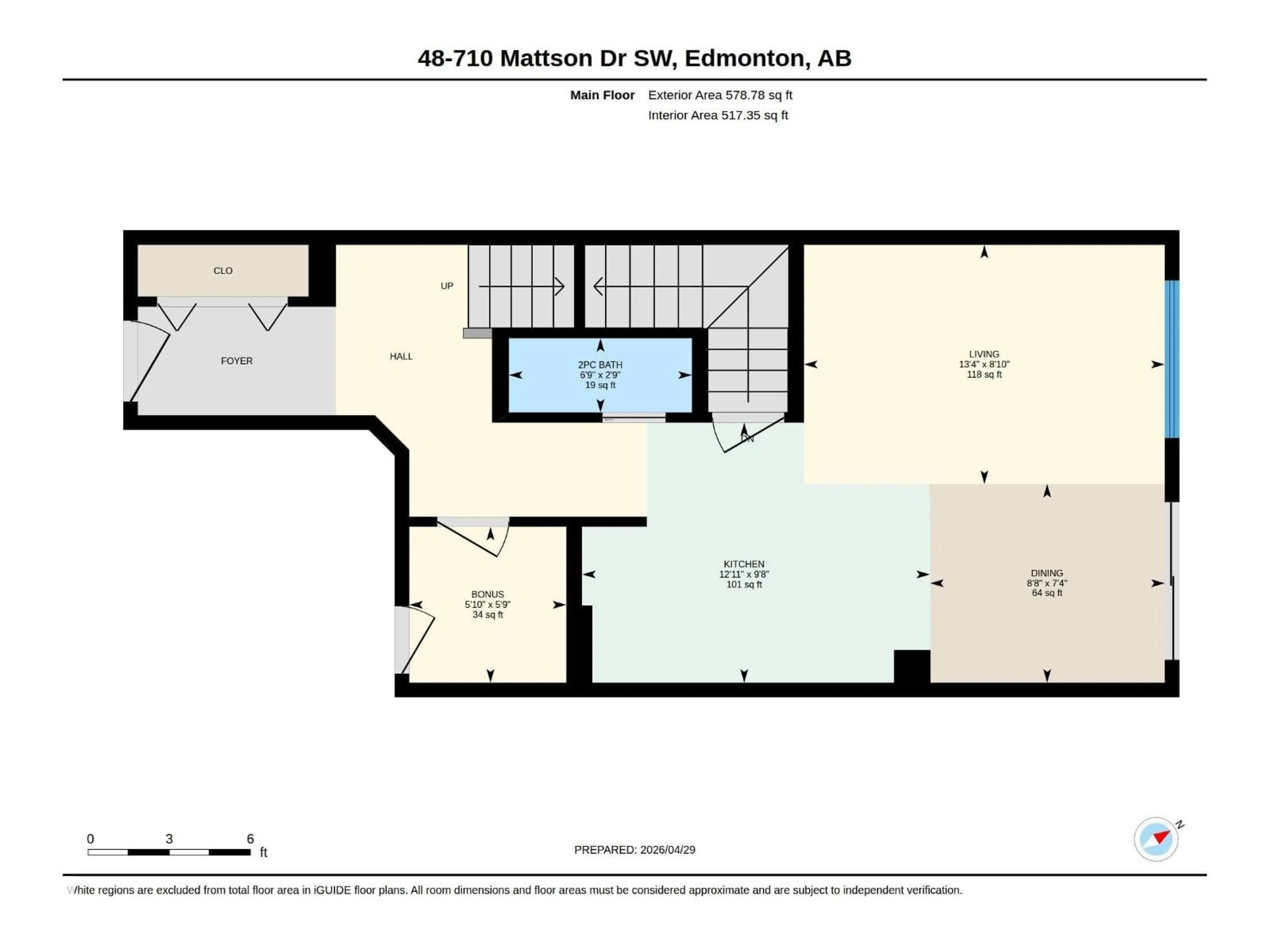 Floor plan for 48 MATTSON DR, Edmonton Alberta T5X1A3