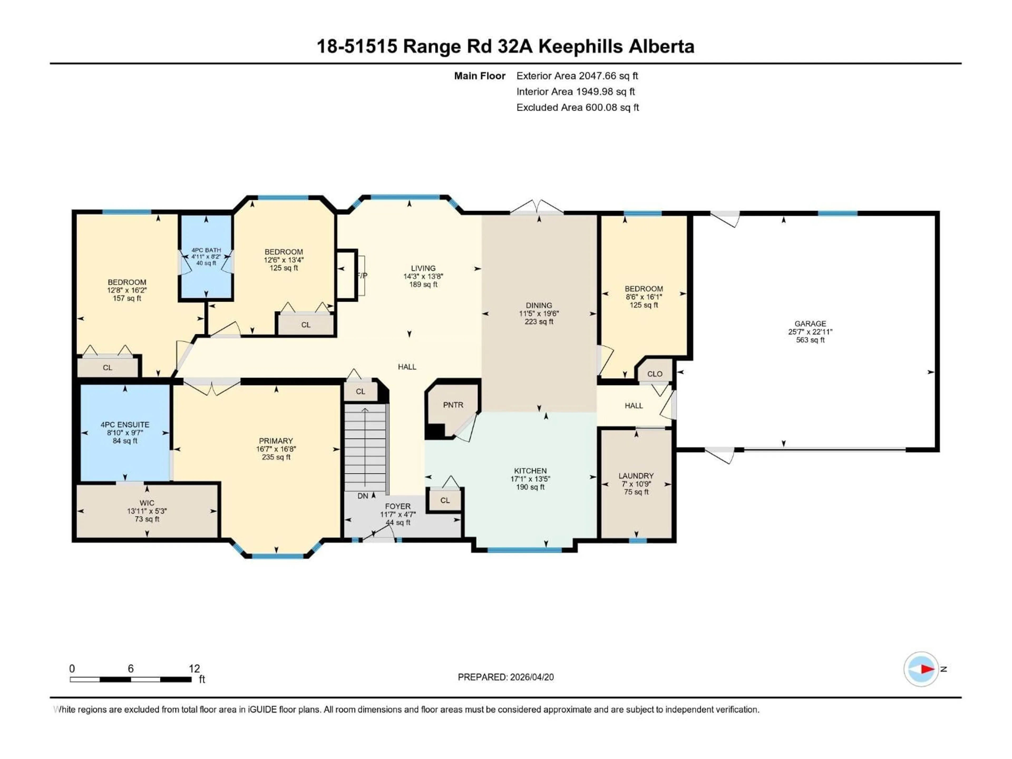 Floor plan for 51515 RGE ROAD 32 A, Rural Parkland County Alberta T0E0N0