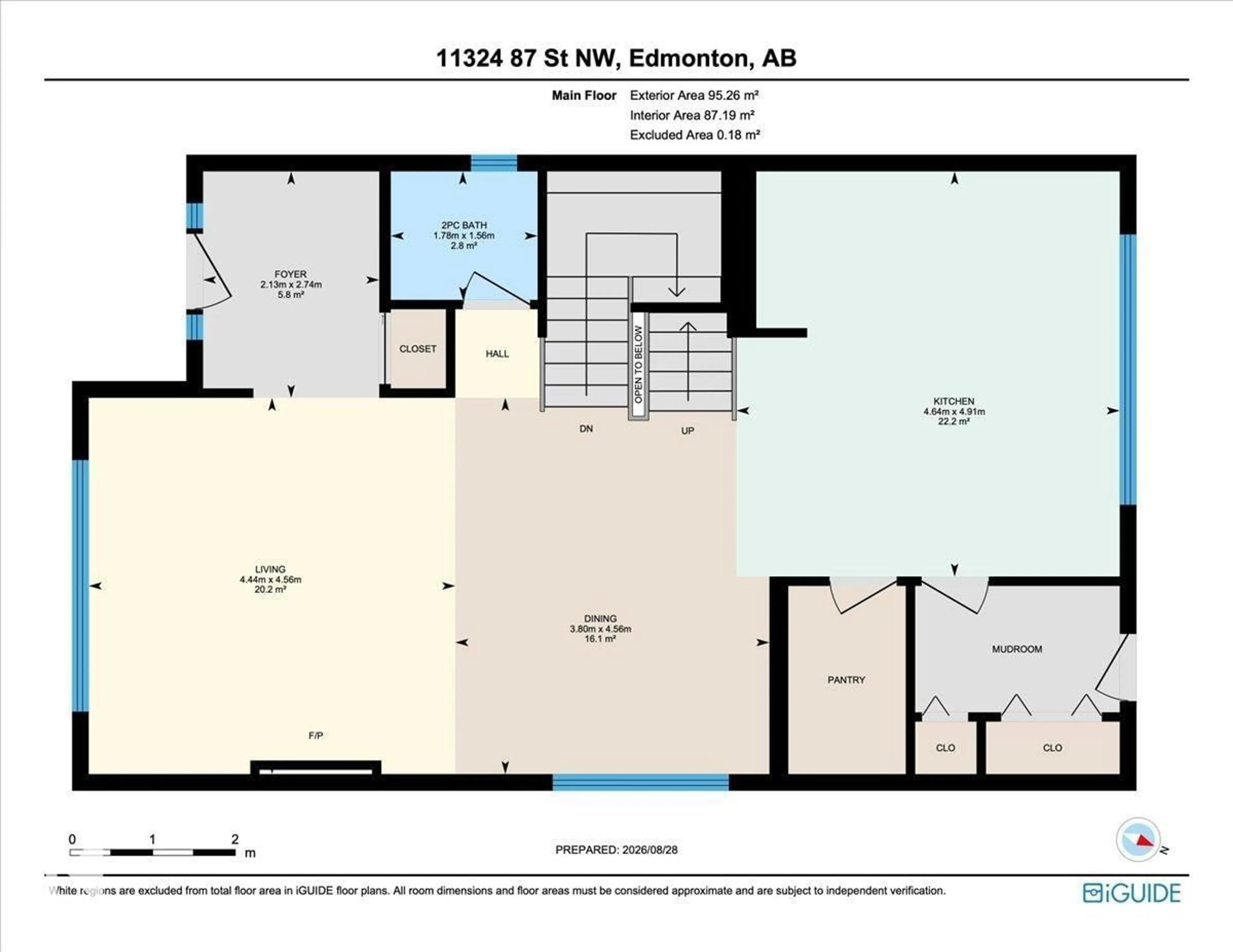 Floor plan for NW - 11324 87 ST, Edmonton Alberta T5B3L9