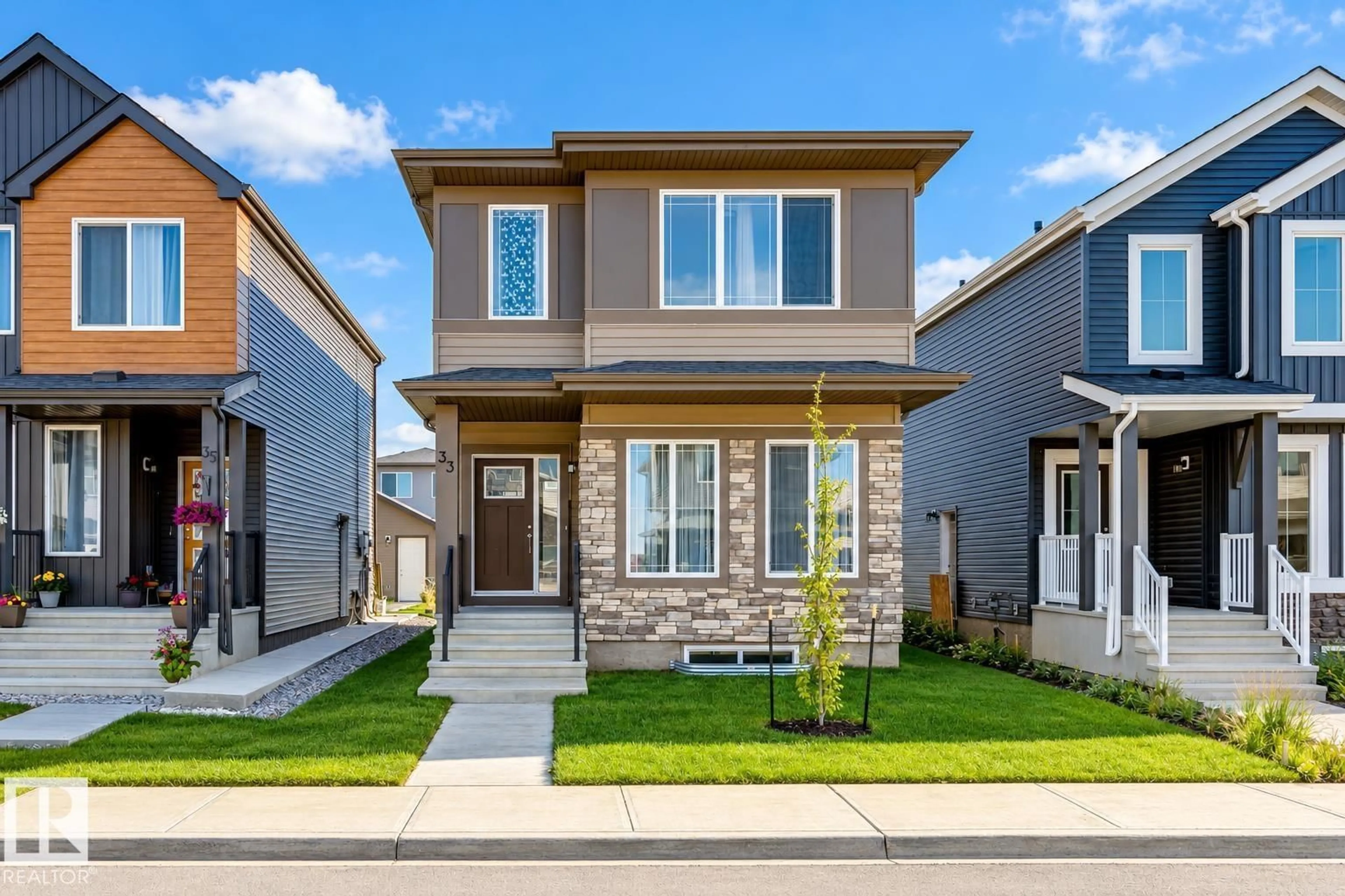 Home with brick exterior material, street for 33 ETON LI, Spruce Grove Alberta T7X2Z7