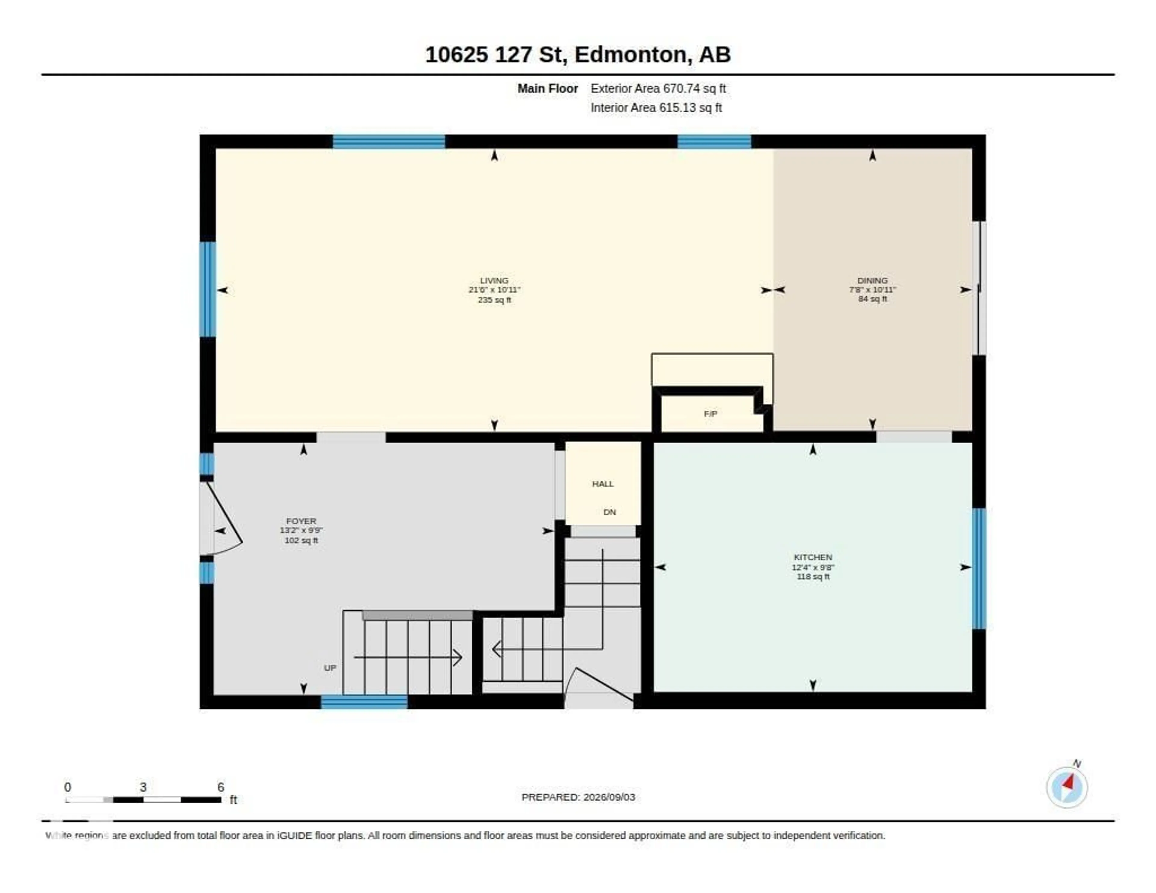 Floor plan for NW - 10625 127 ST, Edmonton Alberta T5N1W2