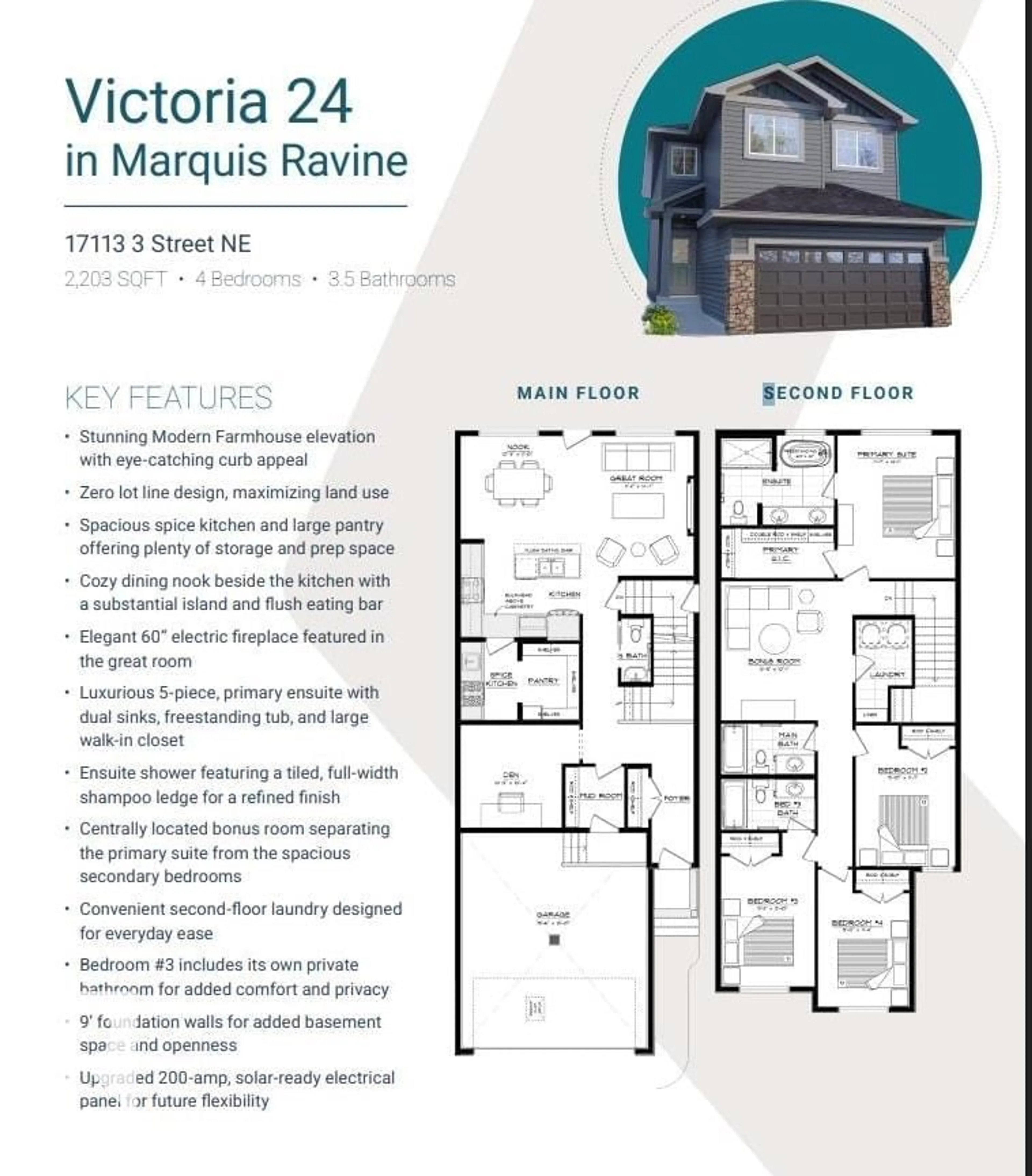 Floor plan for NE - 17113 3 ST, Edmonton Alberta T5Y4N9