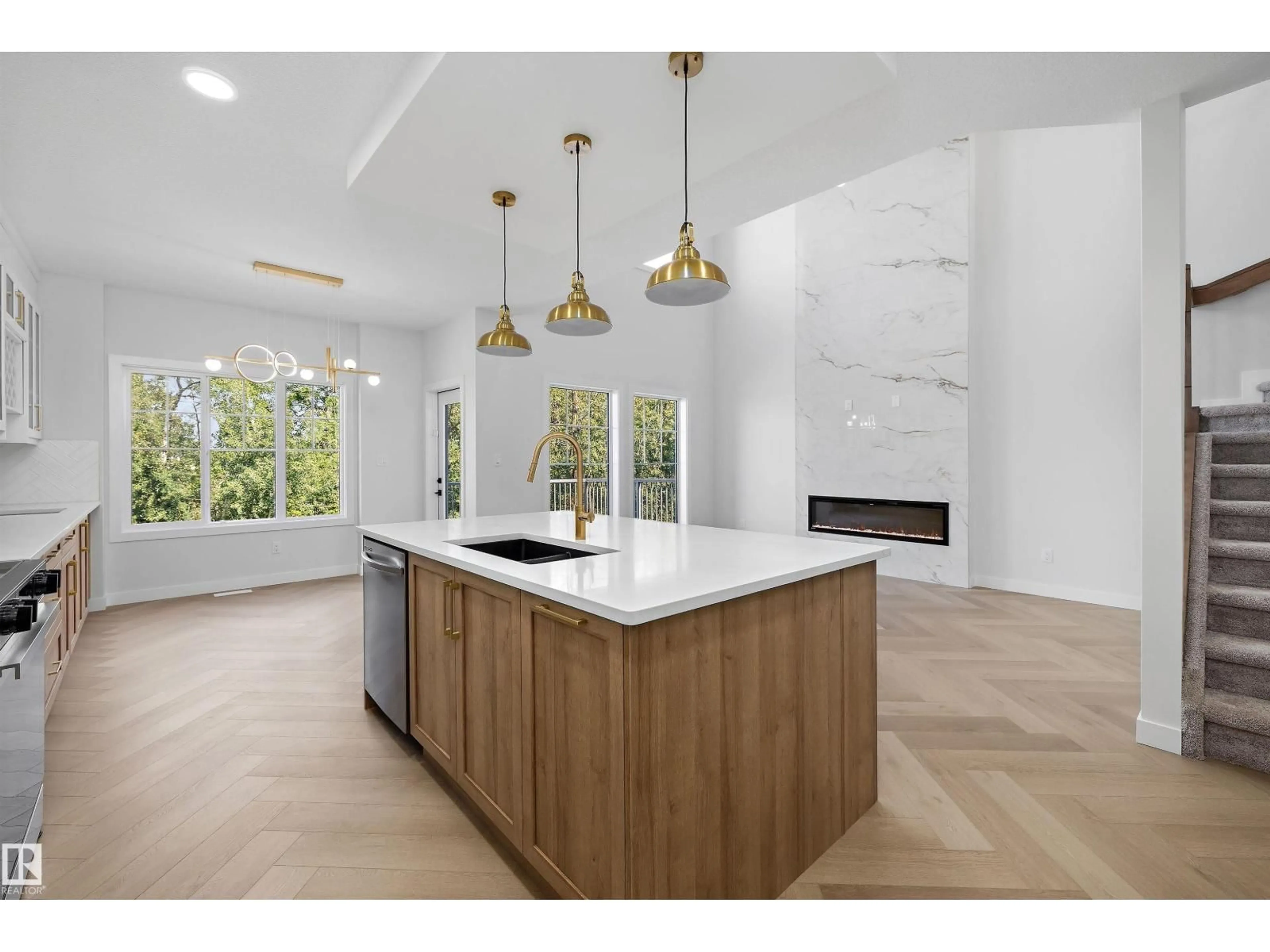 Open concept kitchen, unknown for NW - 975 ELDERBERRY LD, Edmonton Alberta T6M3K3