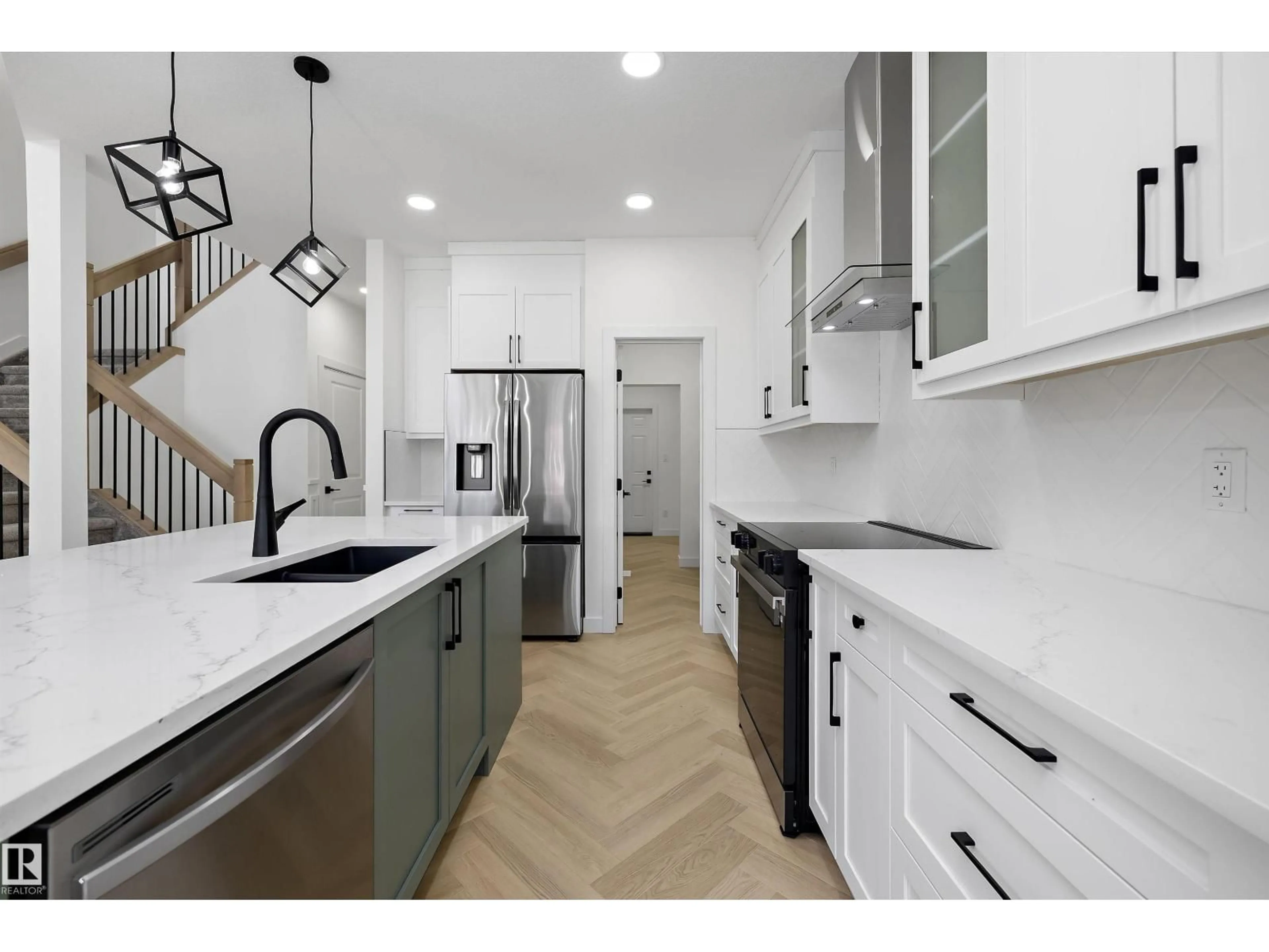 Open concept kitchen, ceramic/tile floor for NW - 1778 CROSSBILL LO, Edmonton Alberta T5S0Y4