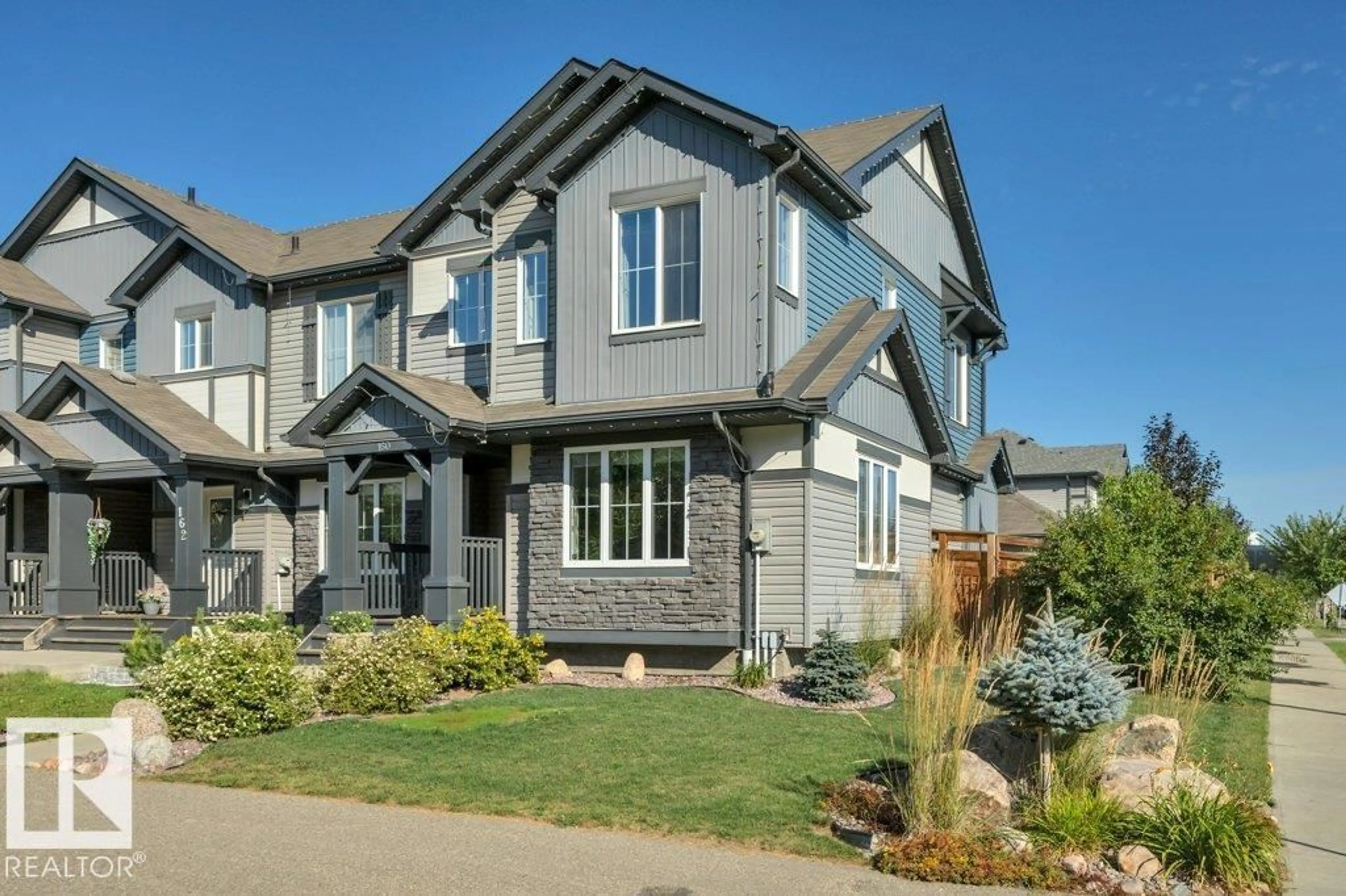 Home with brick exterior material, street for 160 DESROCHERS GATE, Edmonton Alberta T6W3H8