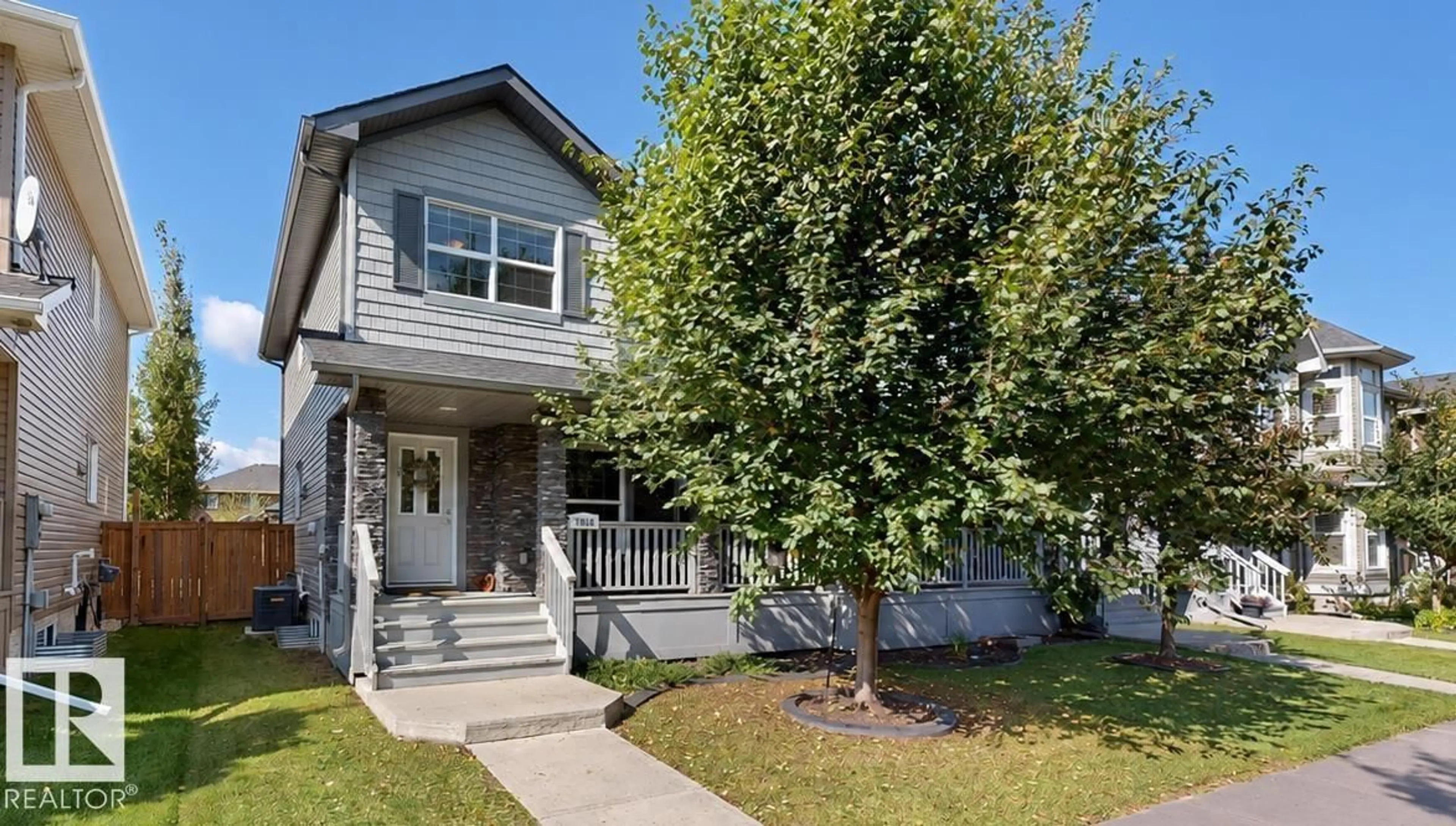 Home with vinyl exterior material, street for 7016 ETON BV, Sherwood Park Alberta T8H0K9