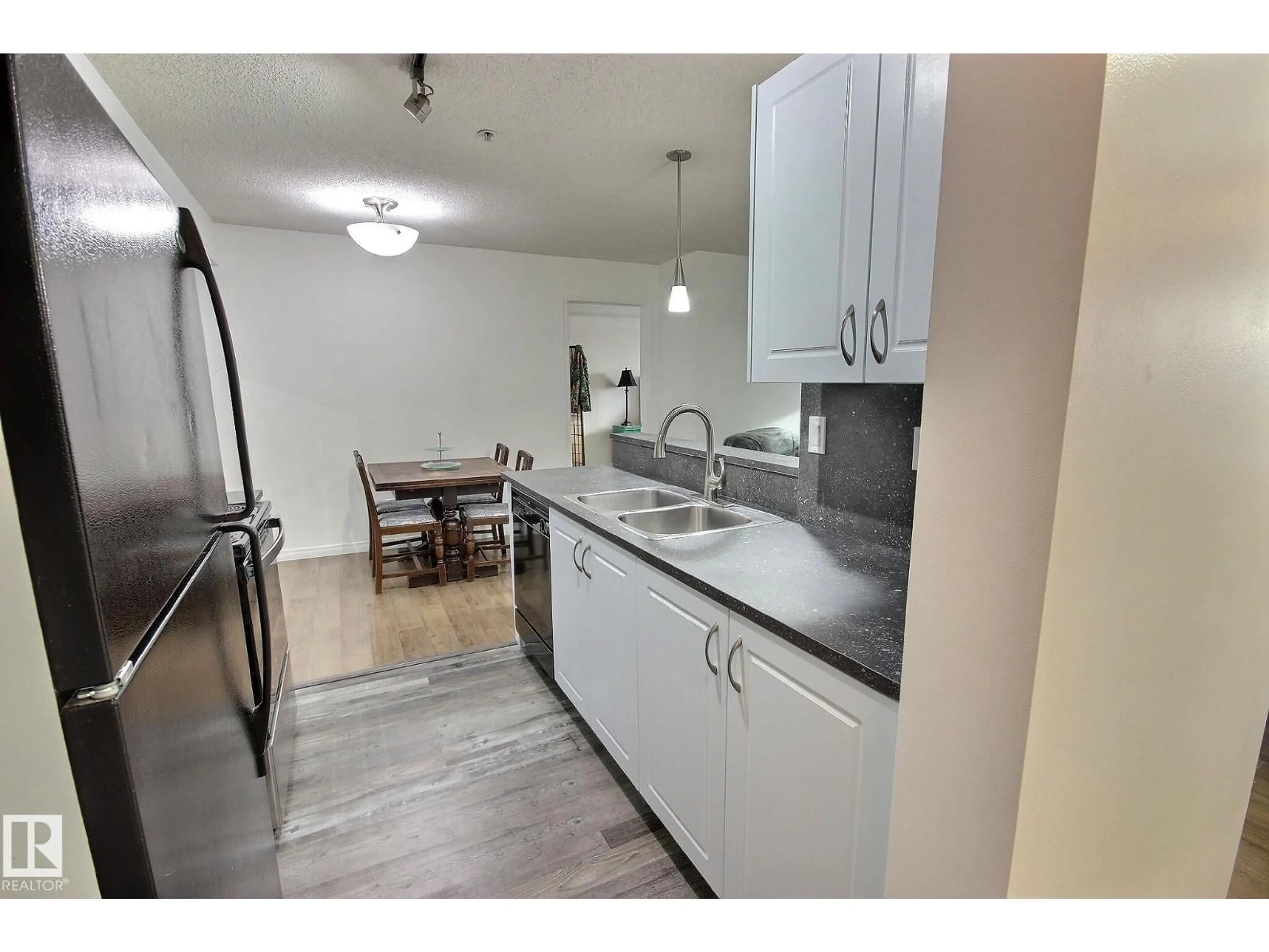 Standard kitchen, wood/laminate floor for #105 - 13907 136 ST, Edmonton Alberta T6V1Y5