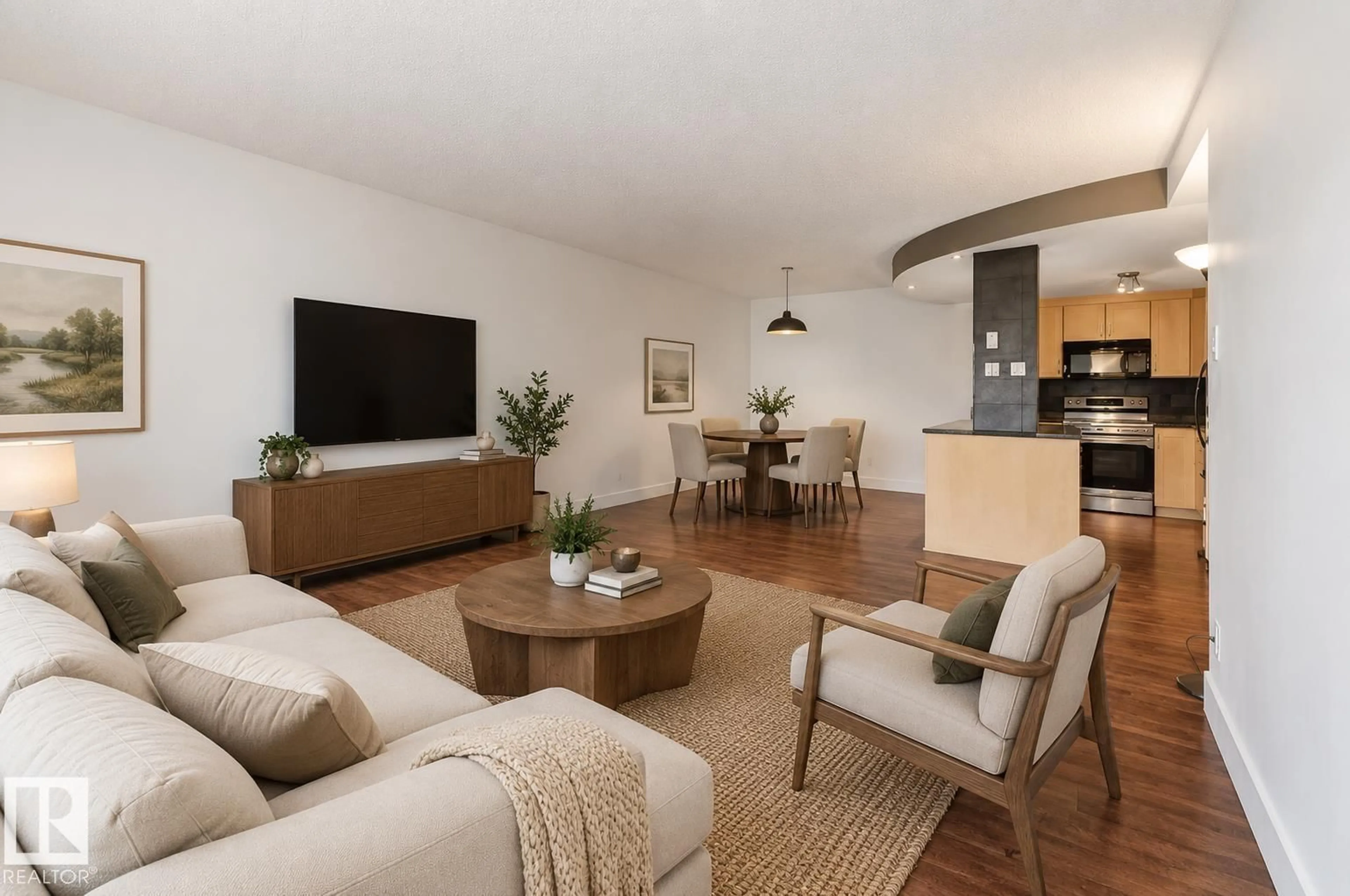 Living room with furniture, unknown for #1003 - 9929 113 ST, Edmonton Alberta T5K2N9