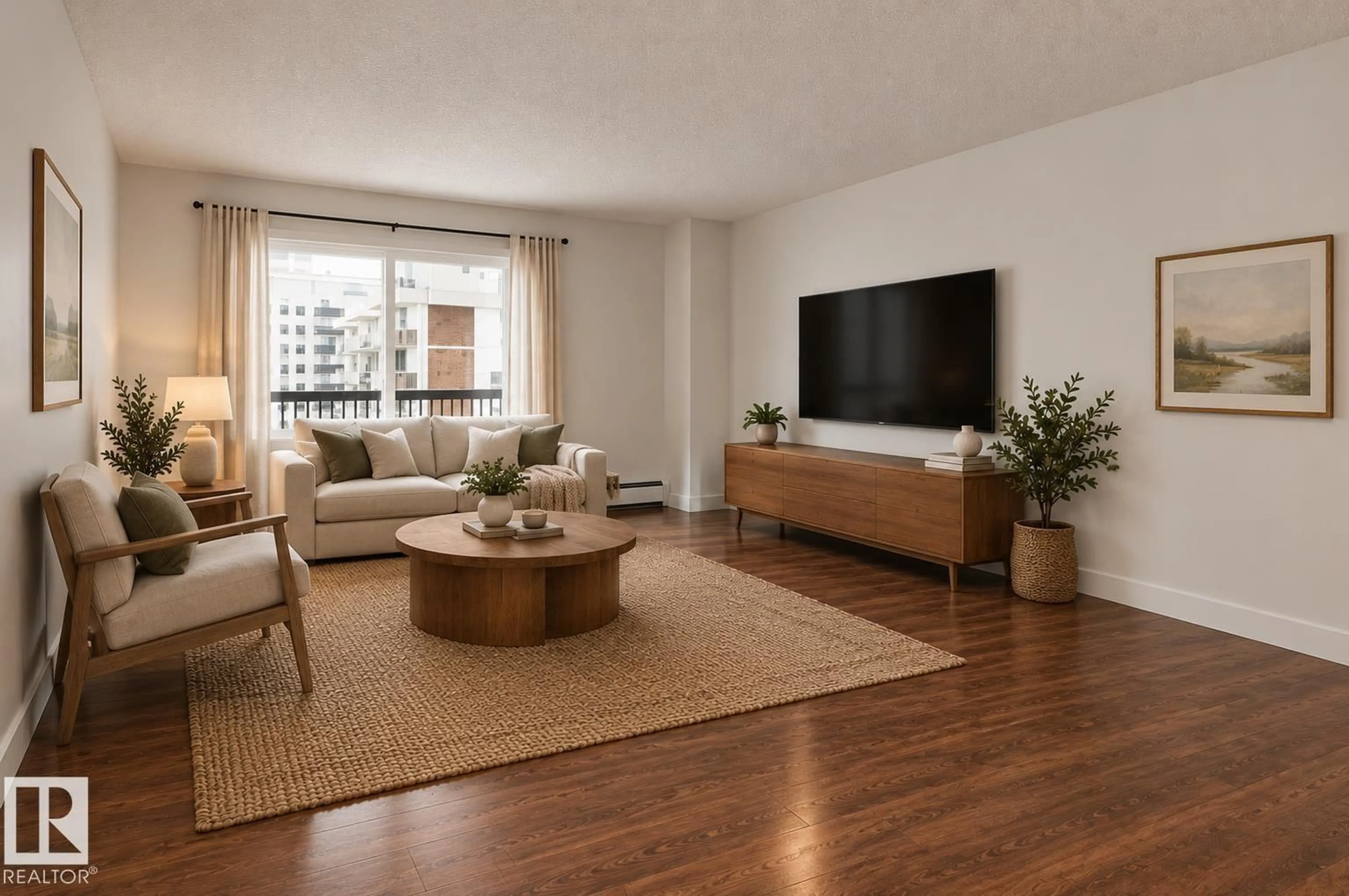Living room with furniture, unknown for #1003 - 9929 113 ST, Edmonton Alberta T5K2N9