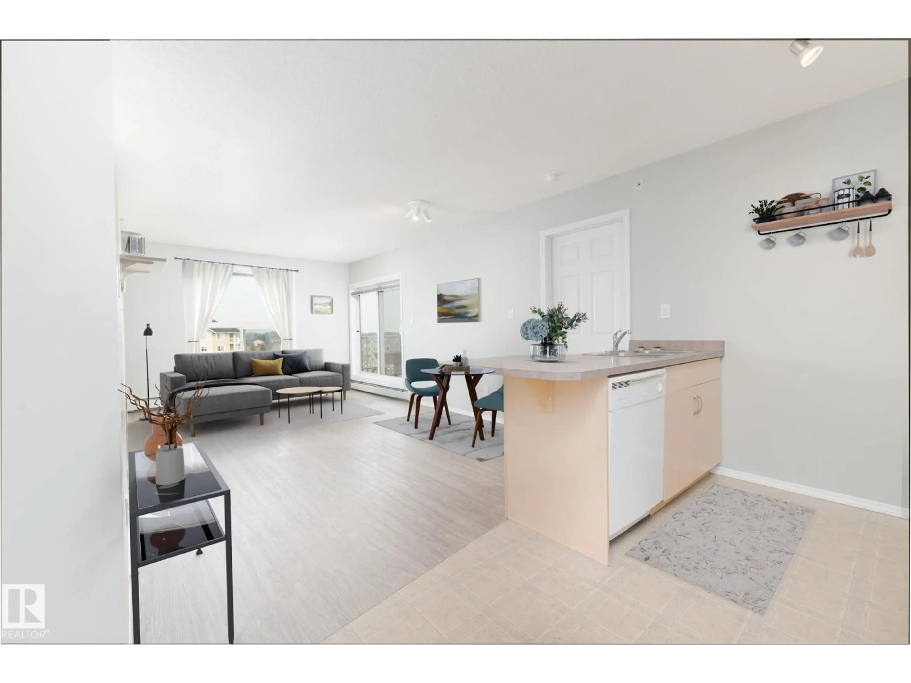 Open concept kitchen, unknown for #418 - 4310 33 ST, Stony Plain Alberta T7Z0A8