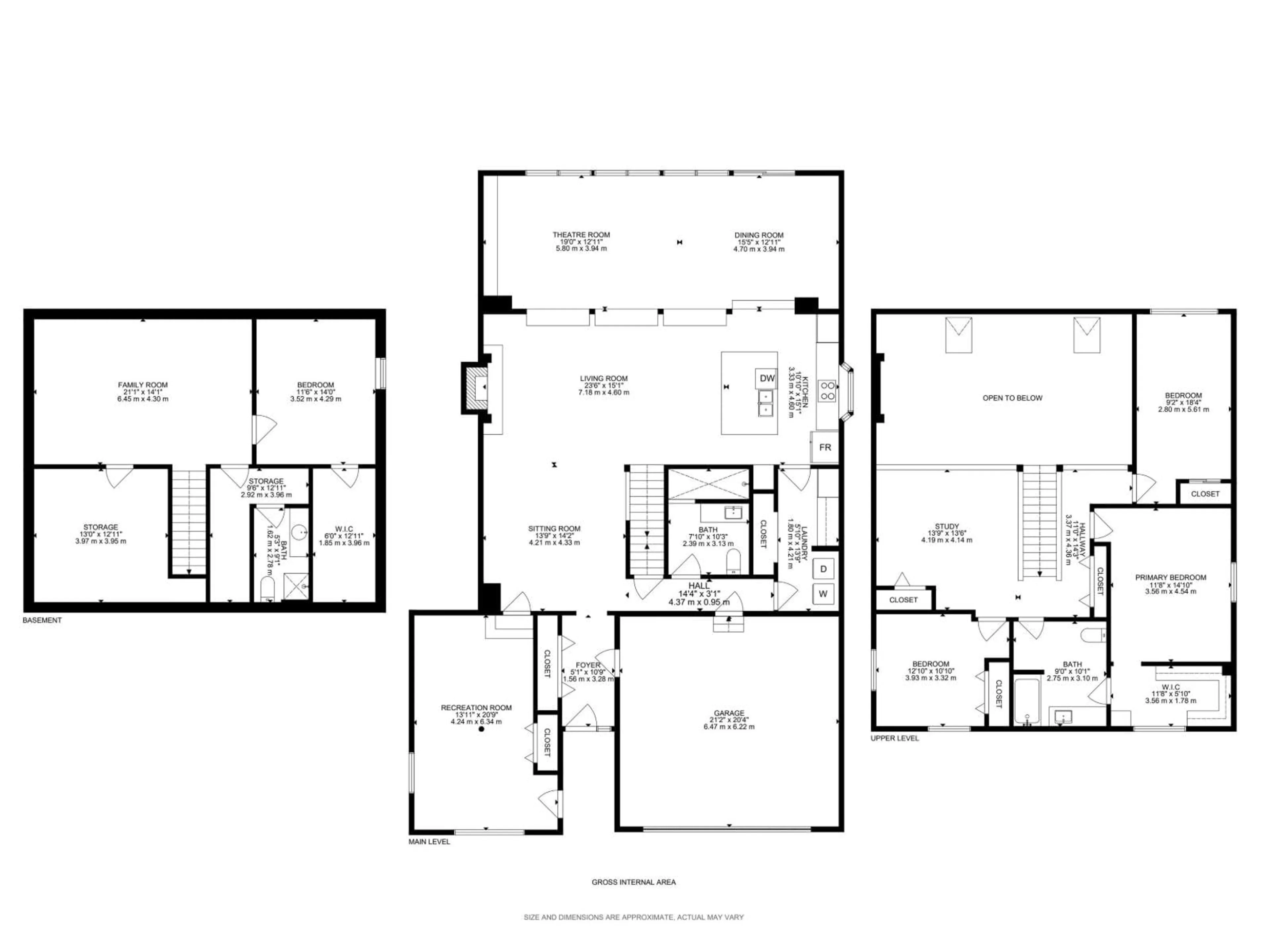 Floor plan for 14711 41 AV, Edmonton Alberta T6H5N6