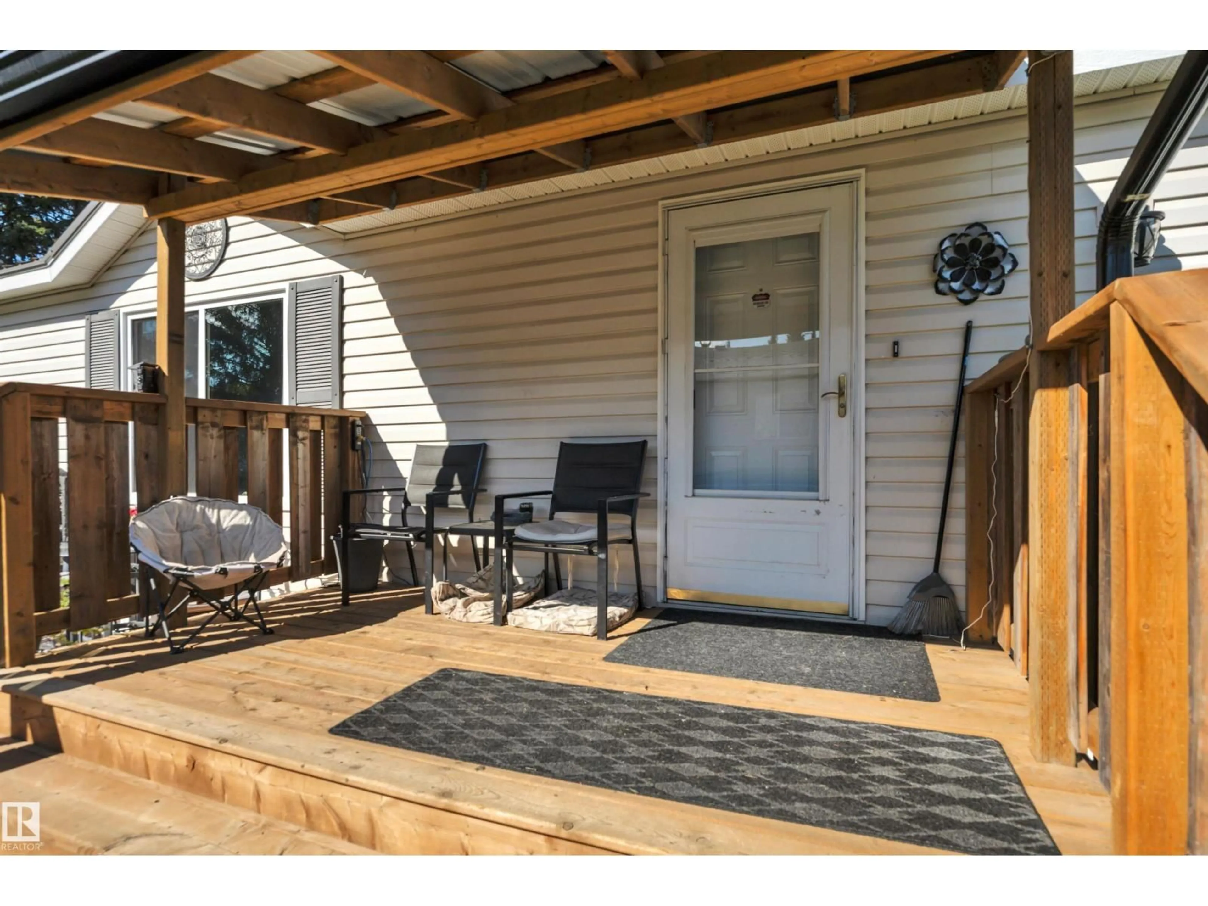 Patio, street for 7 VILLAGE GREEN MOBILE PARK, Warburg Alberta T0C2T0