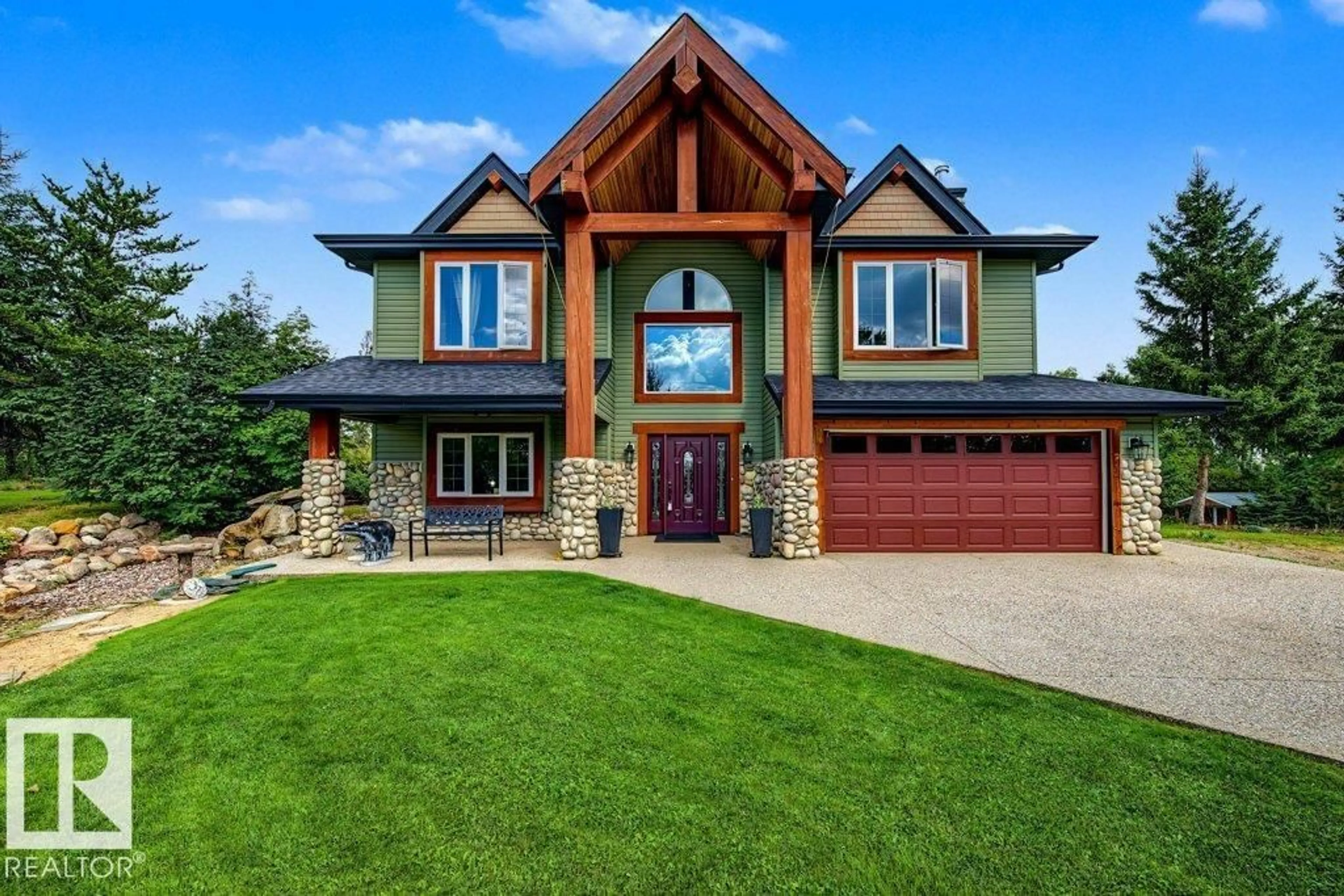 Home with brick exterior material, unknown for 56225 RGE ROAD 13, Rural Lac Ste. Anne County Alberta T0E1V0