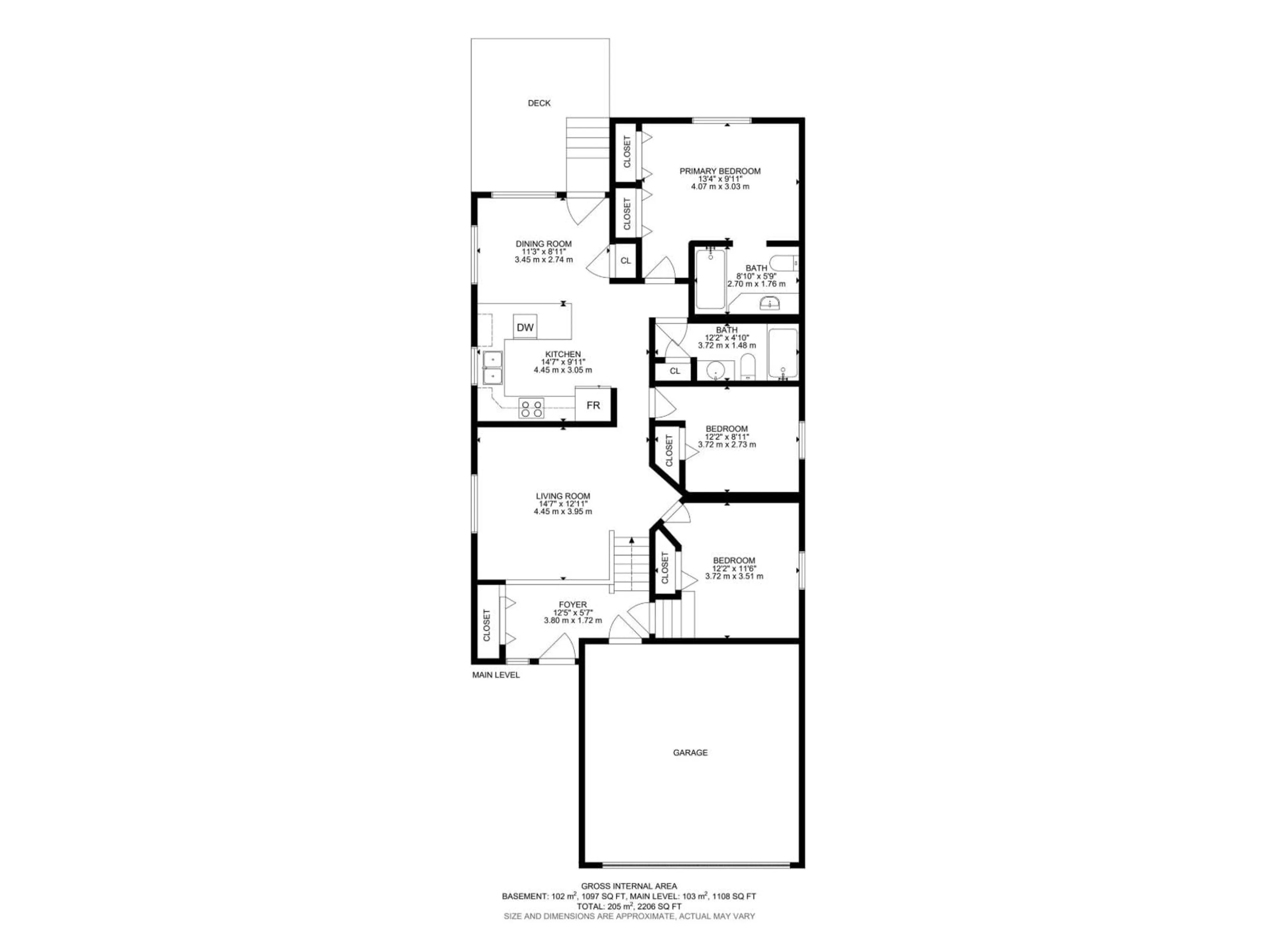 Floor plan for NW - 1204 KLARVATTEN CT, Edmonton Alberta T5Z3N4
