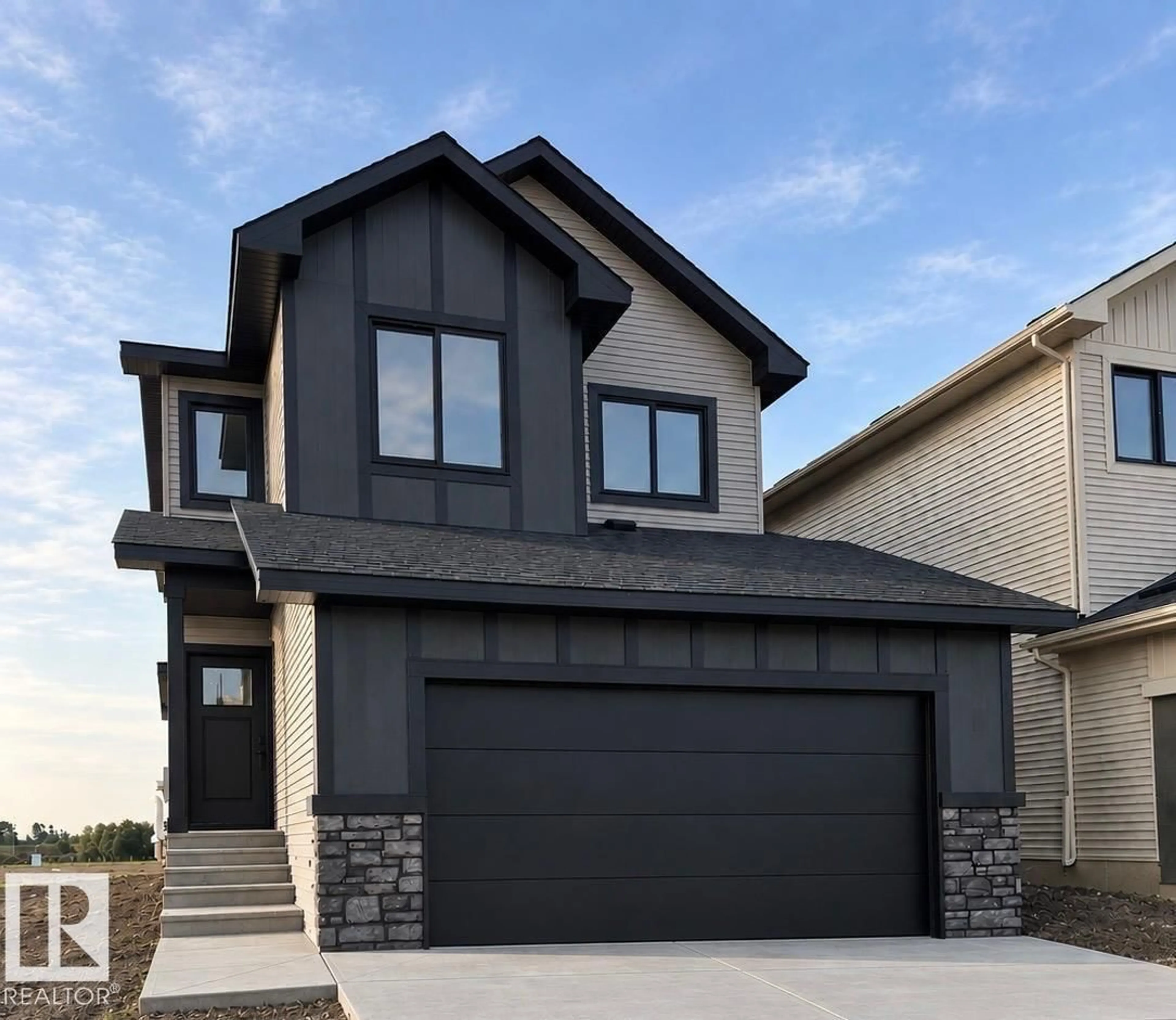 Home with vinyl exterior material, street for 18 BRICKYARD VW, Stony Plain Alberta T7Z0P2