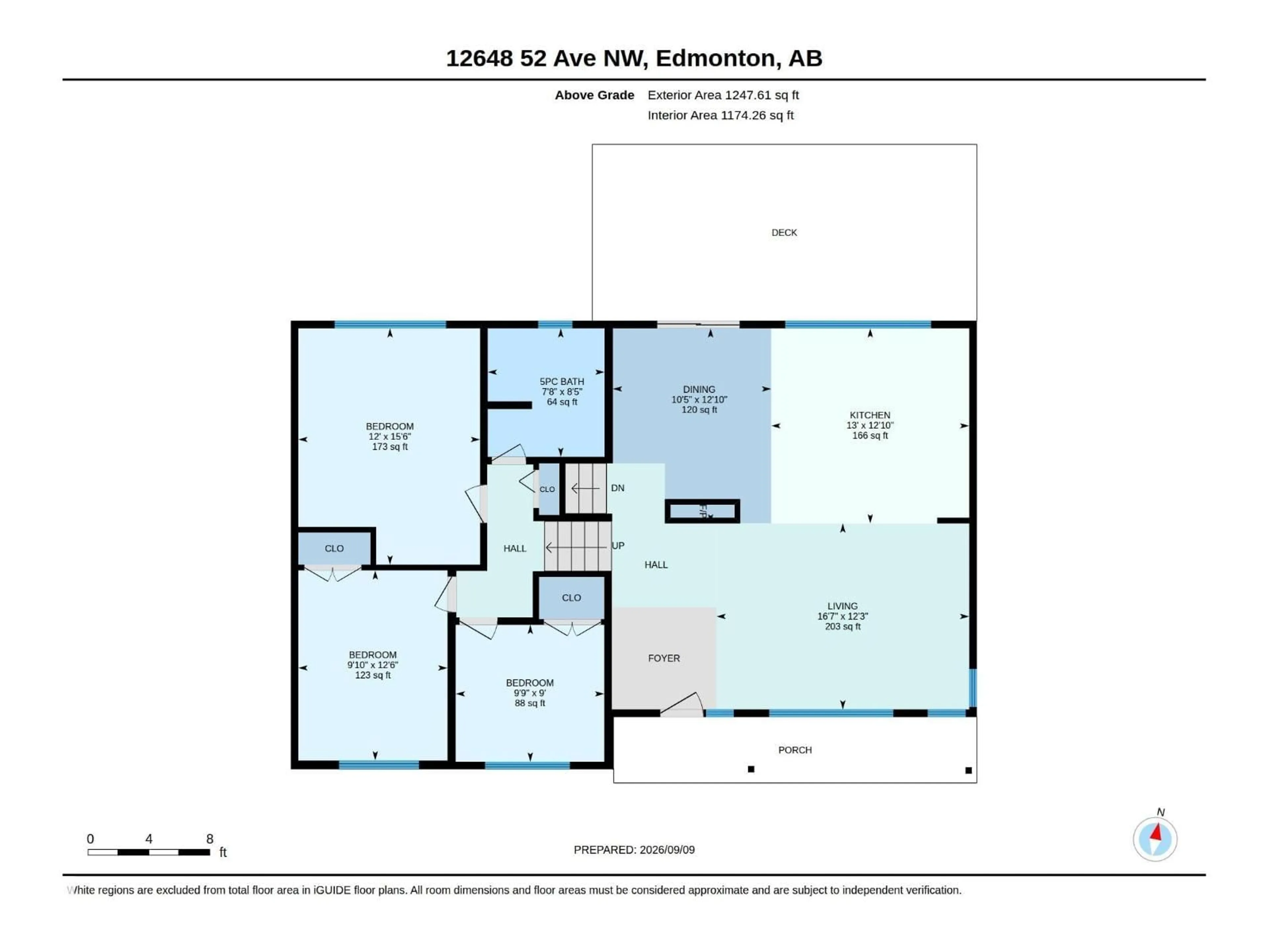 Floor plan for NW - 12648 52 AV, Edmonton Alberta T6H0P7