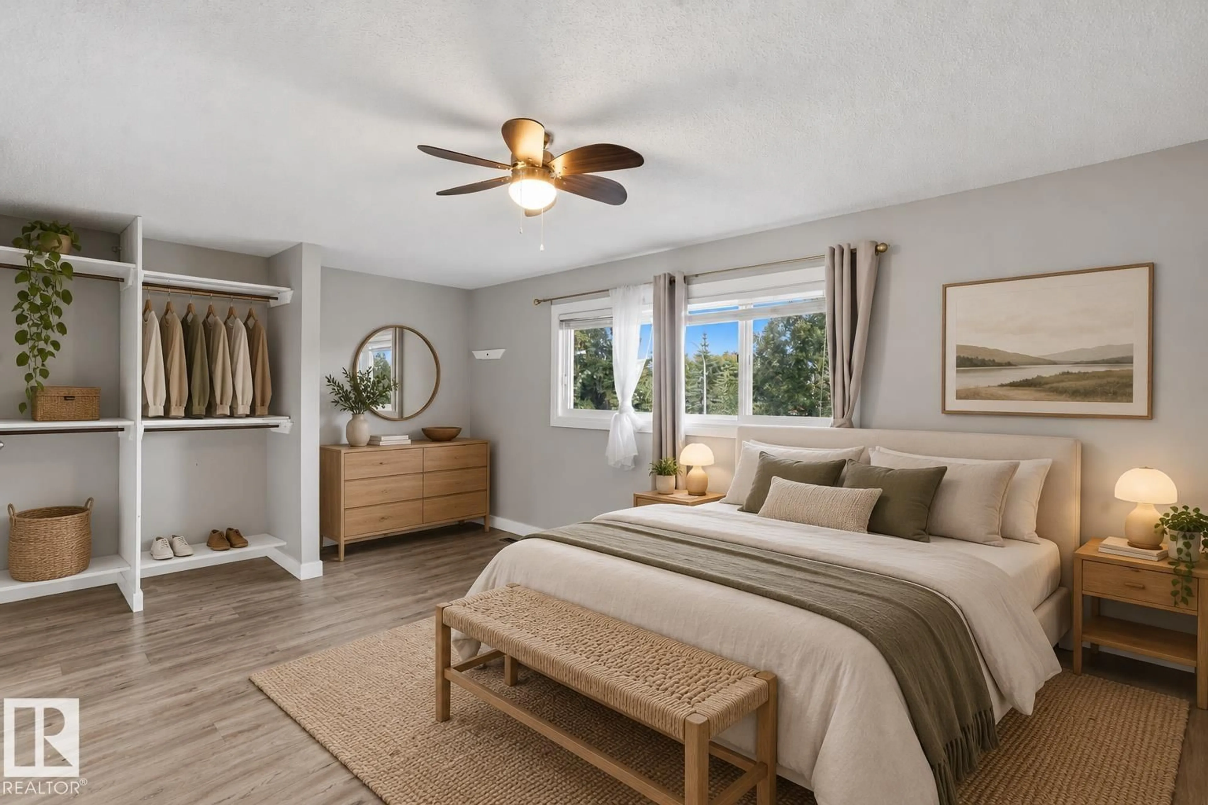 Bedroom with bed, unknown for 18124 93 AV, Edmonton Alberta T5T1Y1