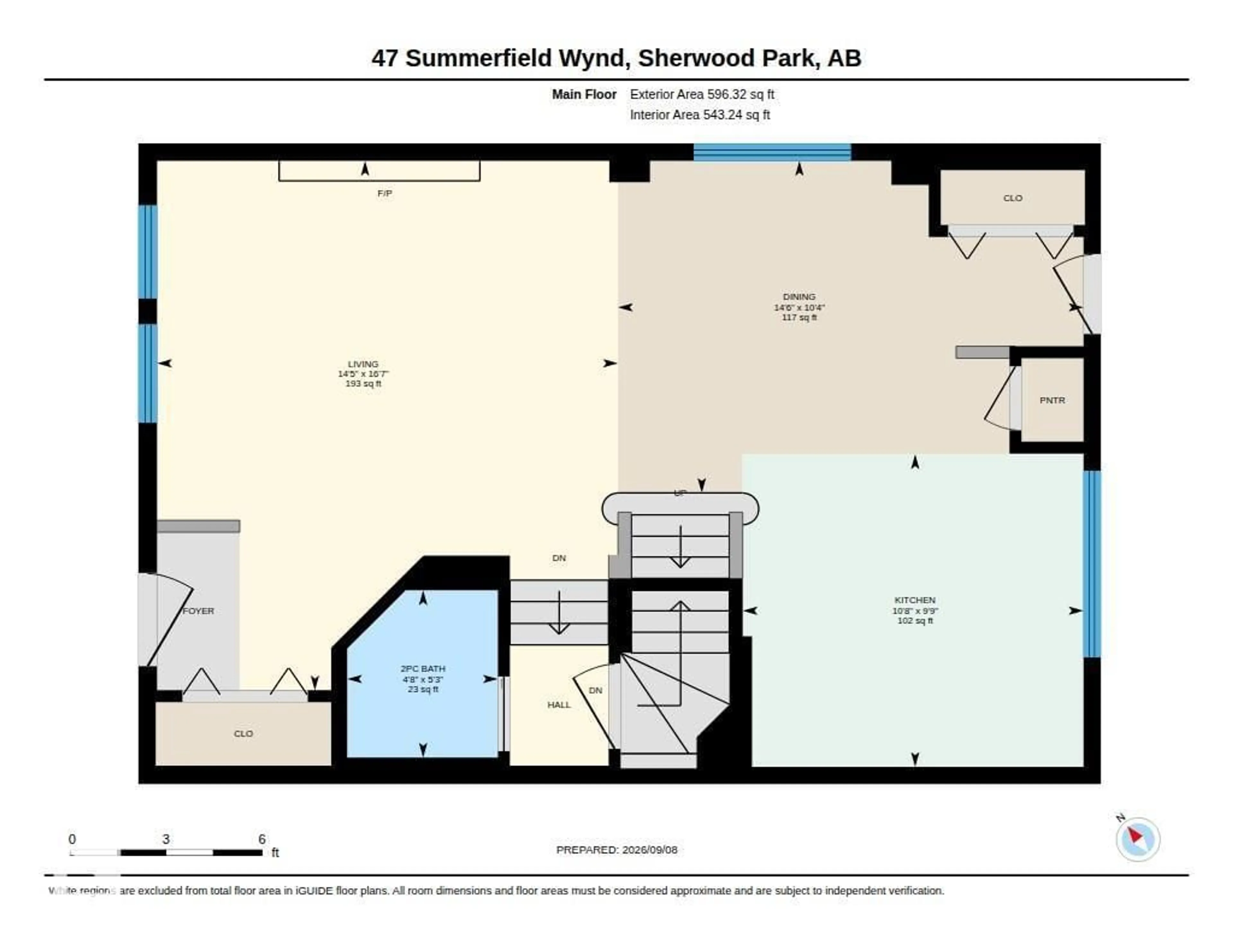 Floor plan for 47 SUMMERFIELD WD, Sherwood Park Alberta T8H2P5