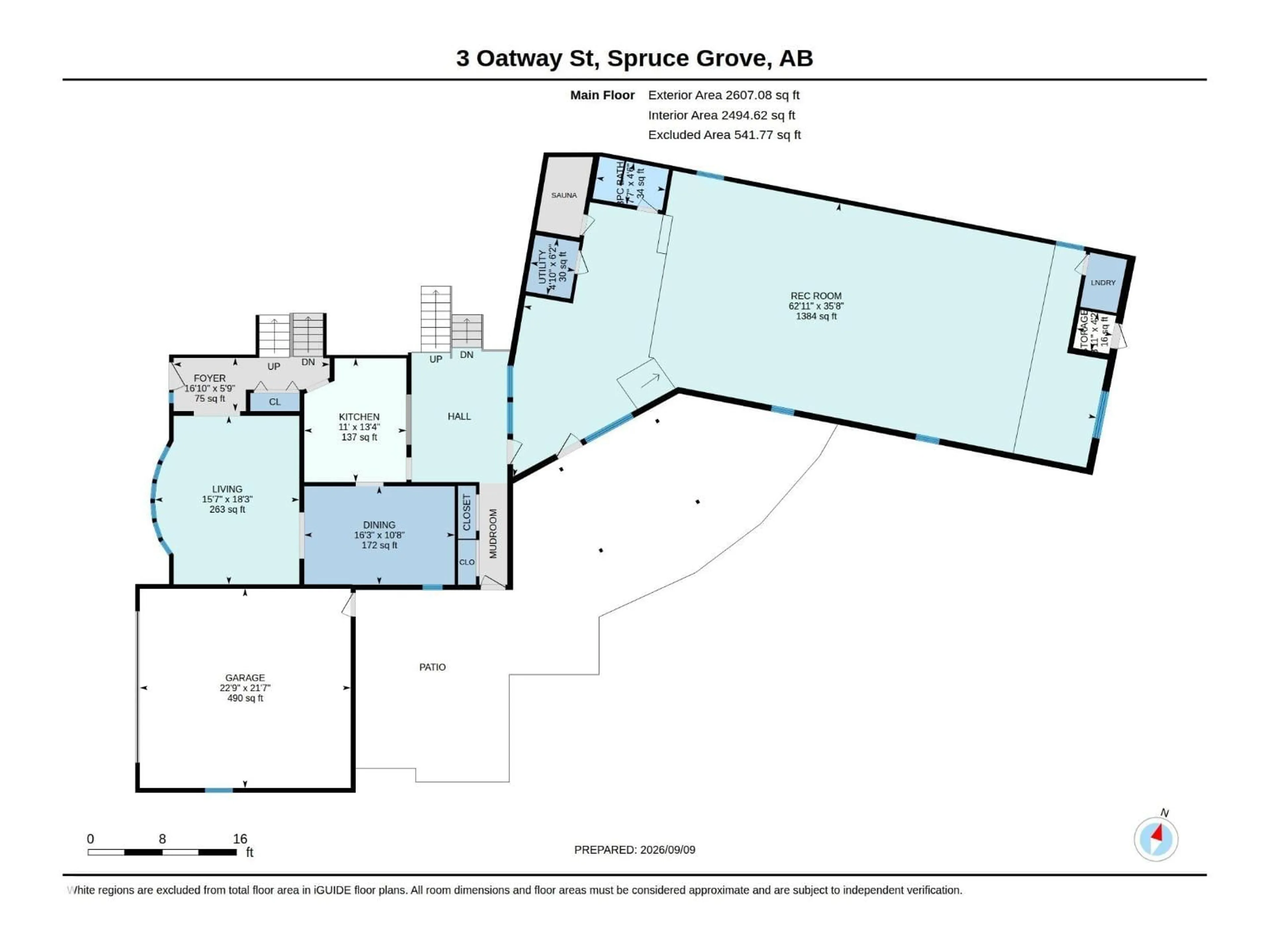 Floor plan for 3 OATWAY ST, Spruce Grove Alberta T7X2E5