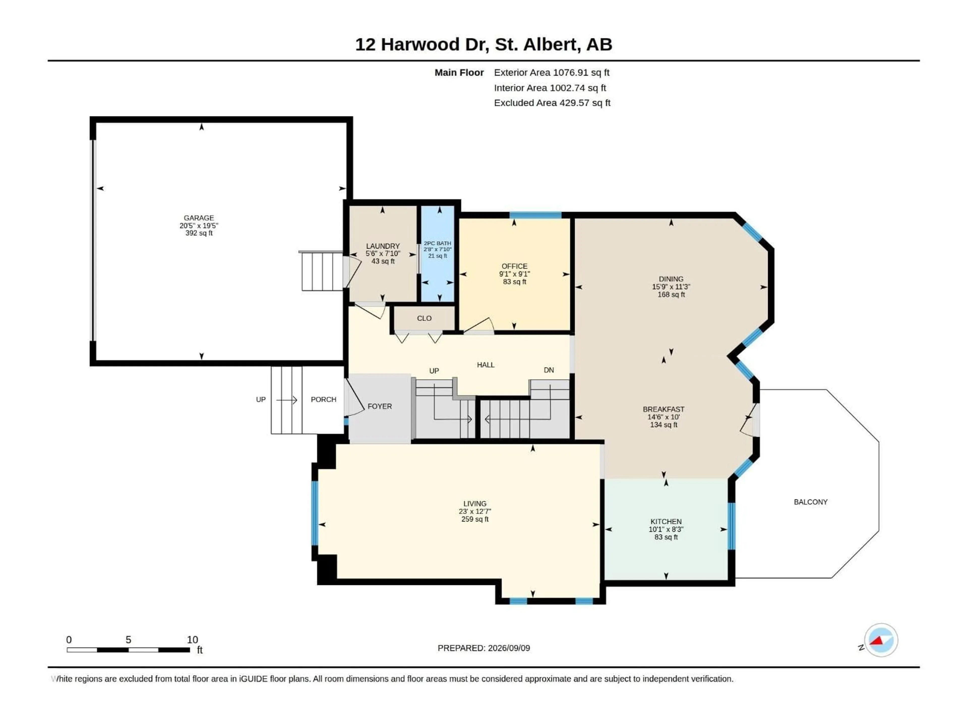 Floor plan for 12 HARWOOD DR, St. Albert Alberta T8N5V5
