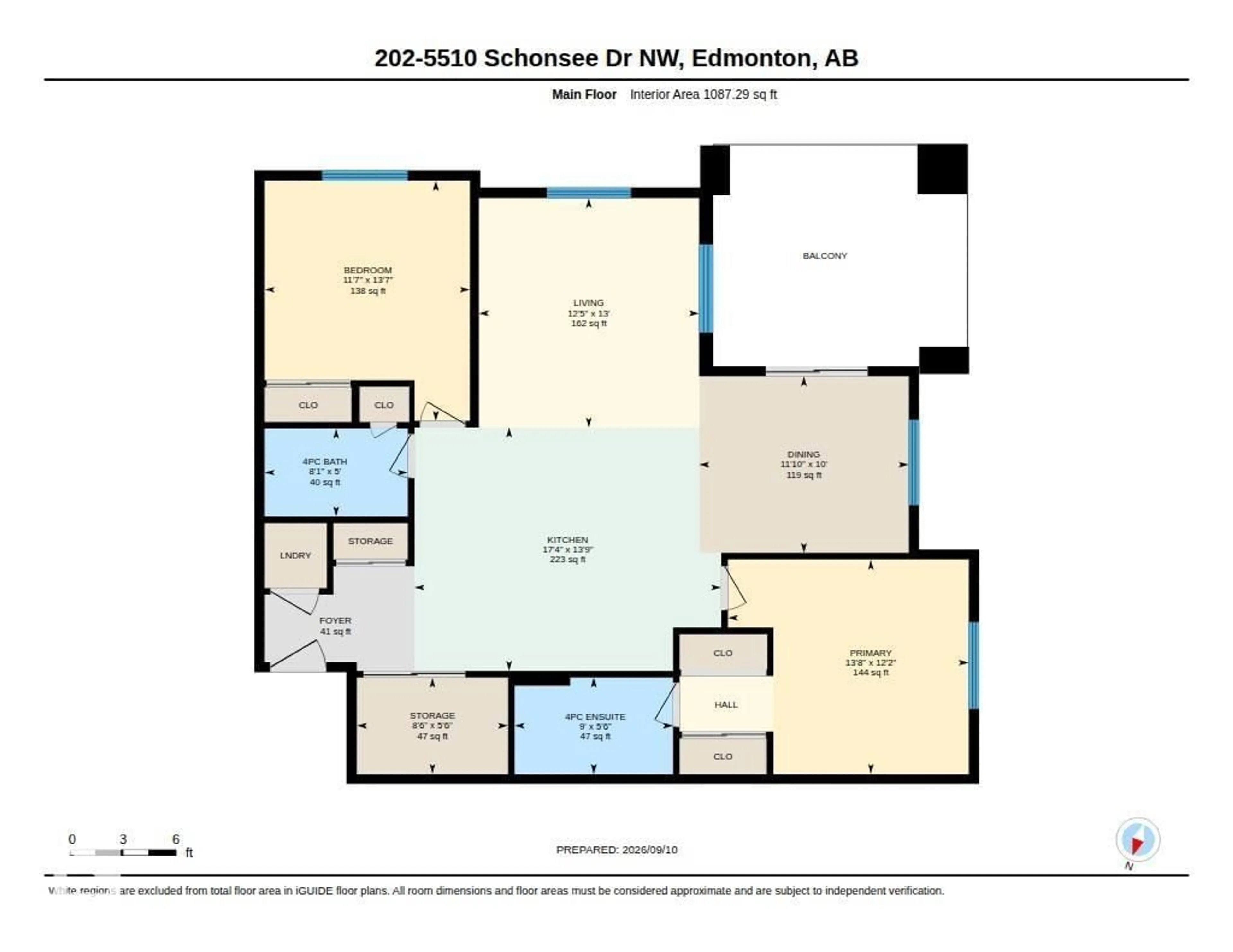 Floor plan for #202 - 5510 SCHONSEE DR, Edmonton Alberta T5Z0N9